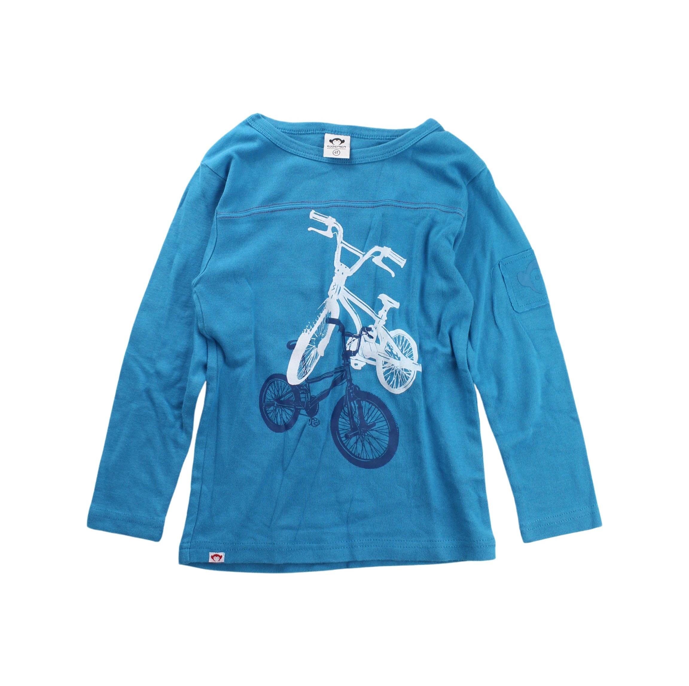 Appaman Boys' Long Sleeve Cotton T-Shirt 4T - Soft Casual Tee for Toddlers, Playdates & Everyday Wear