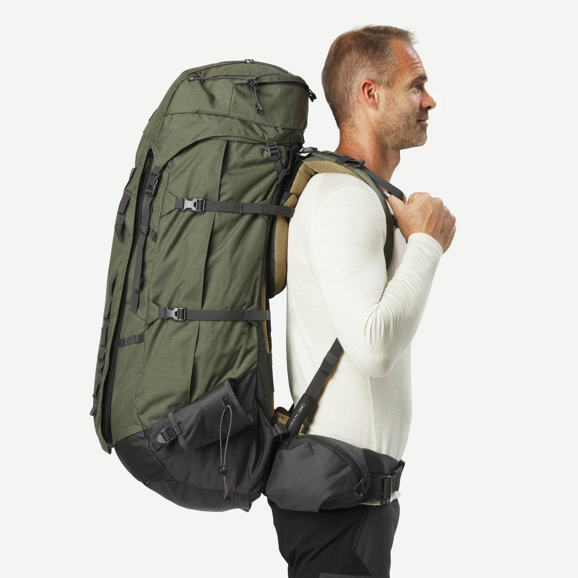 Forclaz Men's MT900 Symbium2 90+10L Lightweight Hiking Backpack - Durable Travel Backpack for Camping, Trekking & Outdoor Adventures