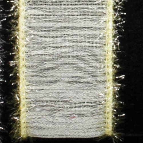 Snow Covered Bridge Creamy Ivory Wired Craft Ribbon - 1.5 Inch x 40 Yards Bulk Spool - Perfect for Gift Wrapping, Holiday Decorations, DIY Crafts & Scrapbooking