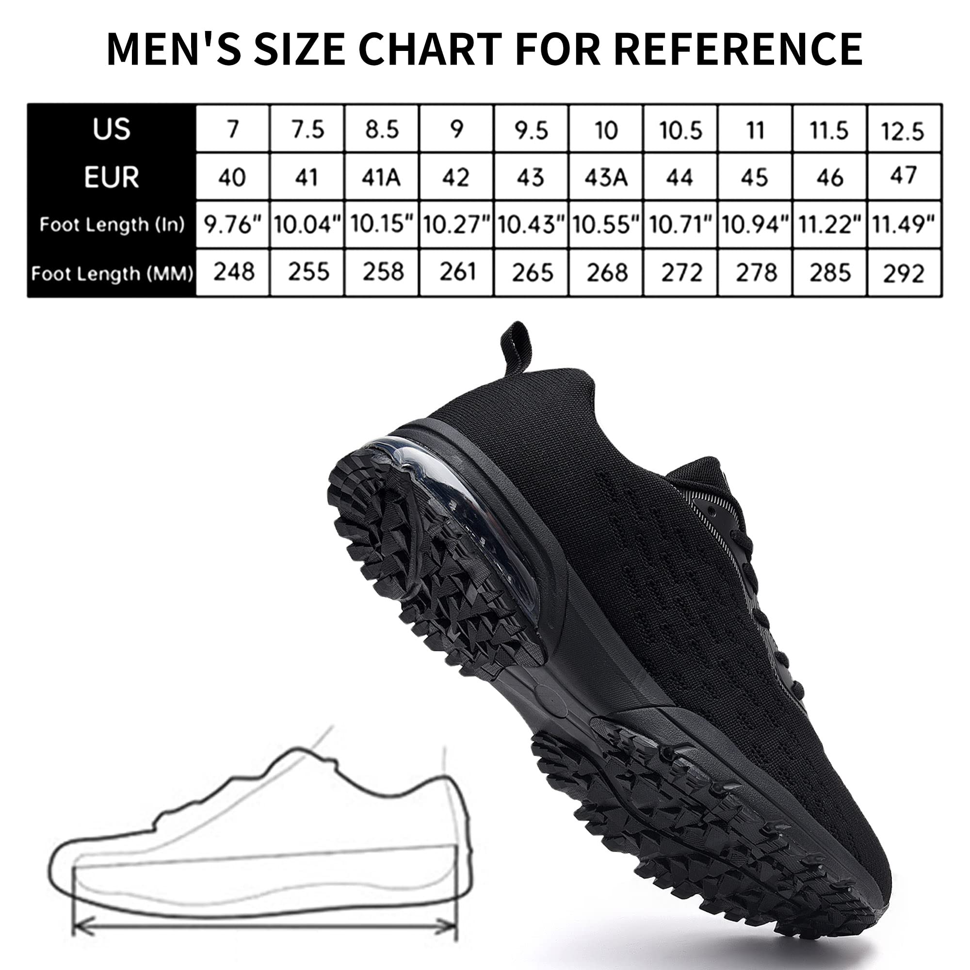 M MAGPER Men's Air Running Shoes - Lightweight Athletic Sneakers for Walking, Jogging, Tennis | Non-Slip Comfortable Design | US Sizes 7-12.5 D(M) | Perfect for Gym Workouts, Daily Training & Outdoor Activities