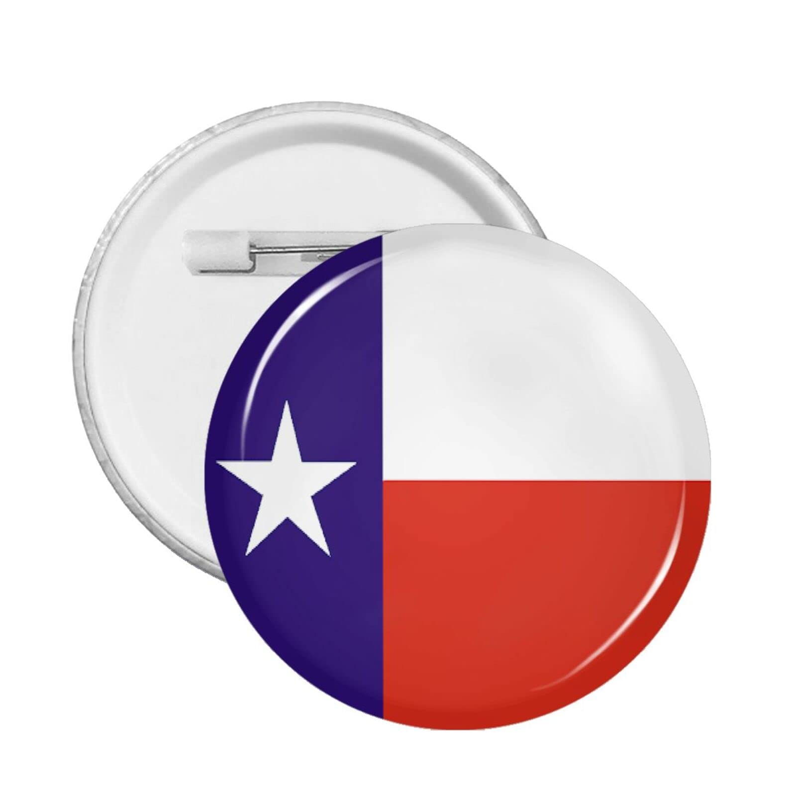 Texas State Flag Pin - Round Badge for Men & Women - 1PC - Perfect for Hats, Bags & Jackets