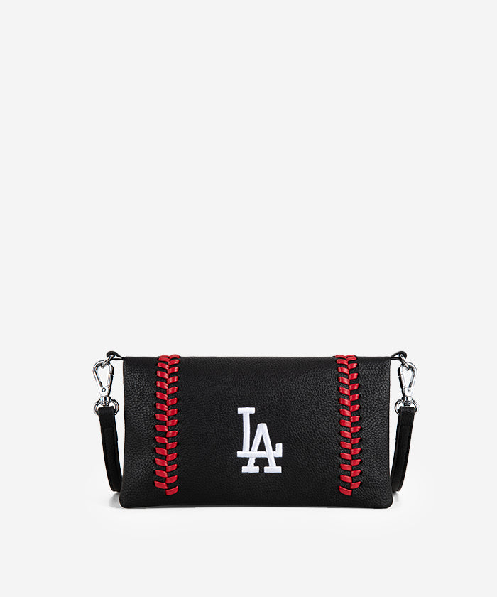 MLB Los Angeles Dodgers Genuine Leather Crossbody Bag for Women - Stylish & Durable Purse for Game Day, Travel & Everyday Use