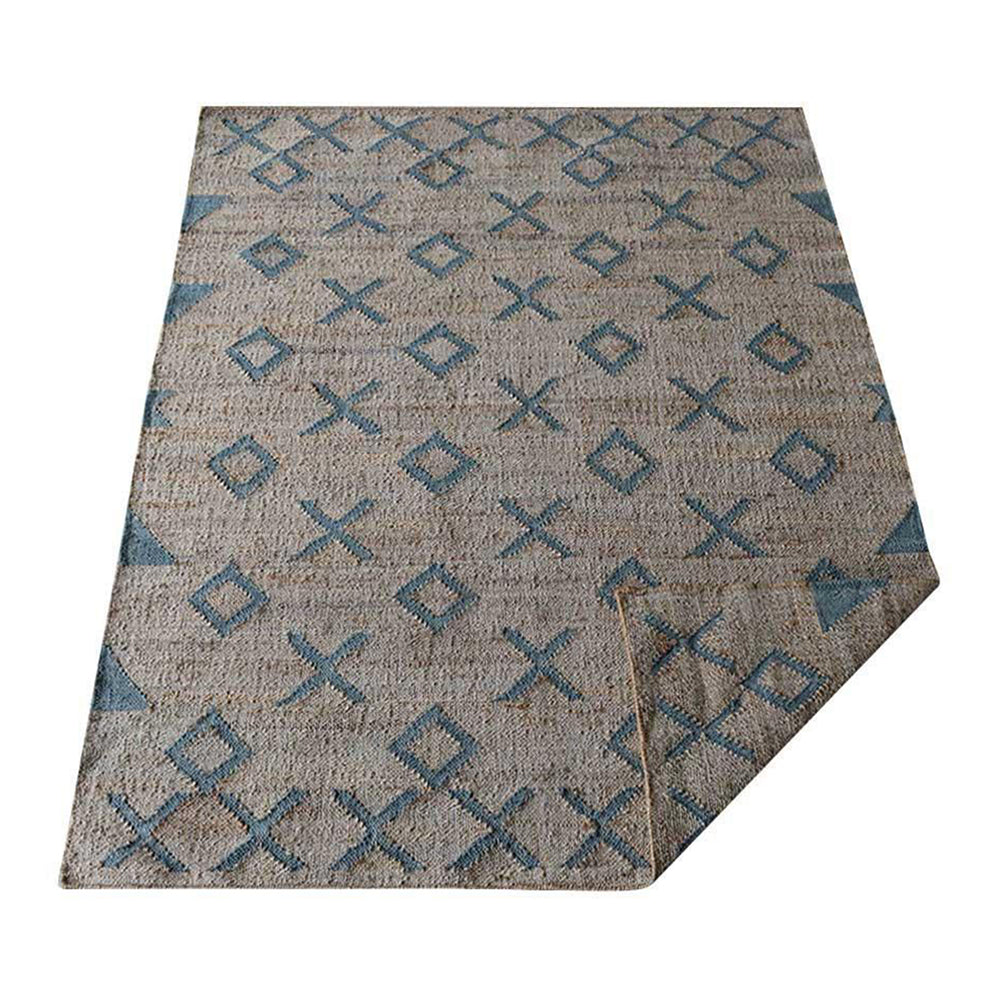 Handmade Hexagon Hand Knotted Wool Rug - Boho Chic Area Rug for Living Room, Bedroom & Nursery - Non-Slip Soft Floor Decor