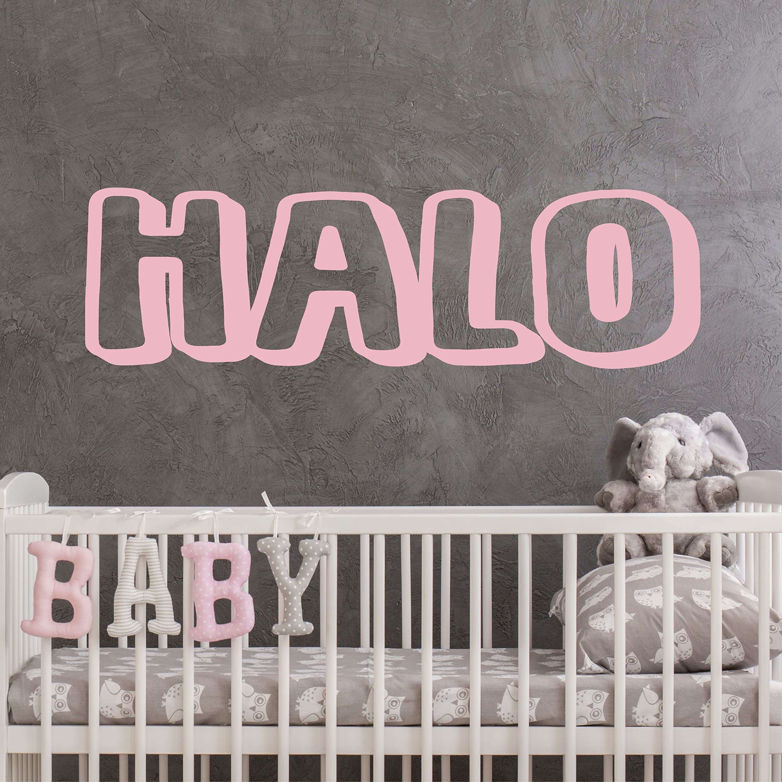 Custom Name Wall Decal Sticker - Personalized Vinyl Wall Art for Nursery, Girls & Boys Room Decor - Baby Monogram Decal (22