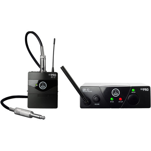 AKG WMS40 Mini Single Instrumental Wireless Microphone System (Band B) - Perfect for Live Performances, Studio Recording & Karaoke
