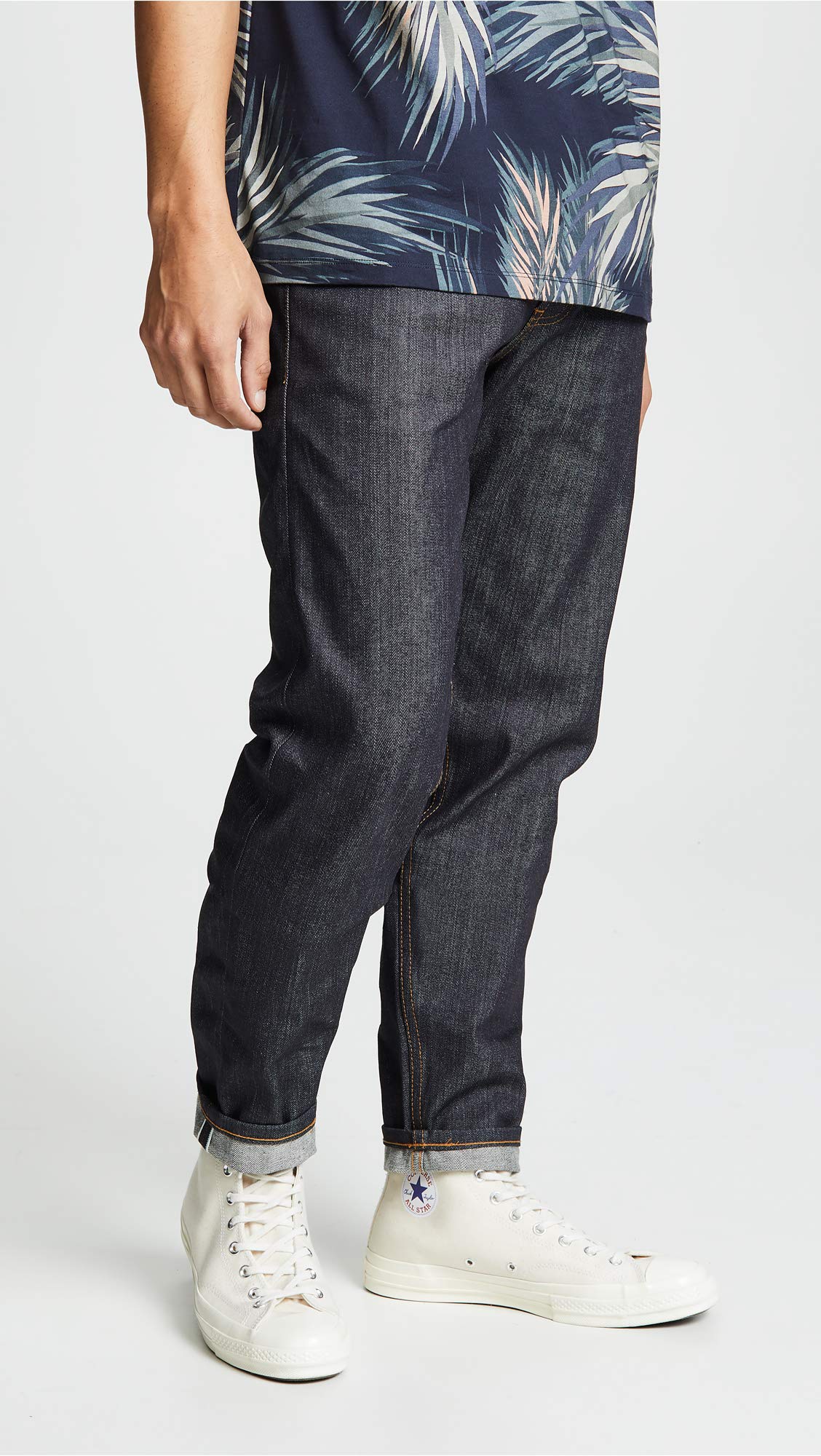 Naked & Famous Denim Men's Easy Guy Relaxed Fit Selvedge Jeans - Left Hand Twill Denim for Casual Wear & Street Style