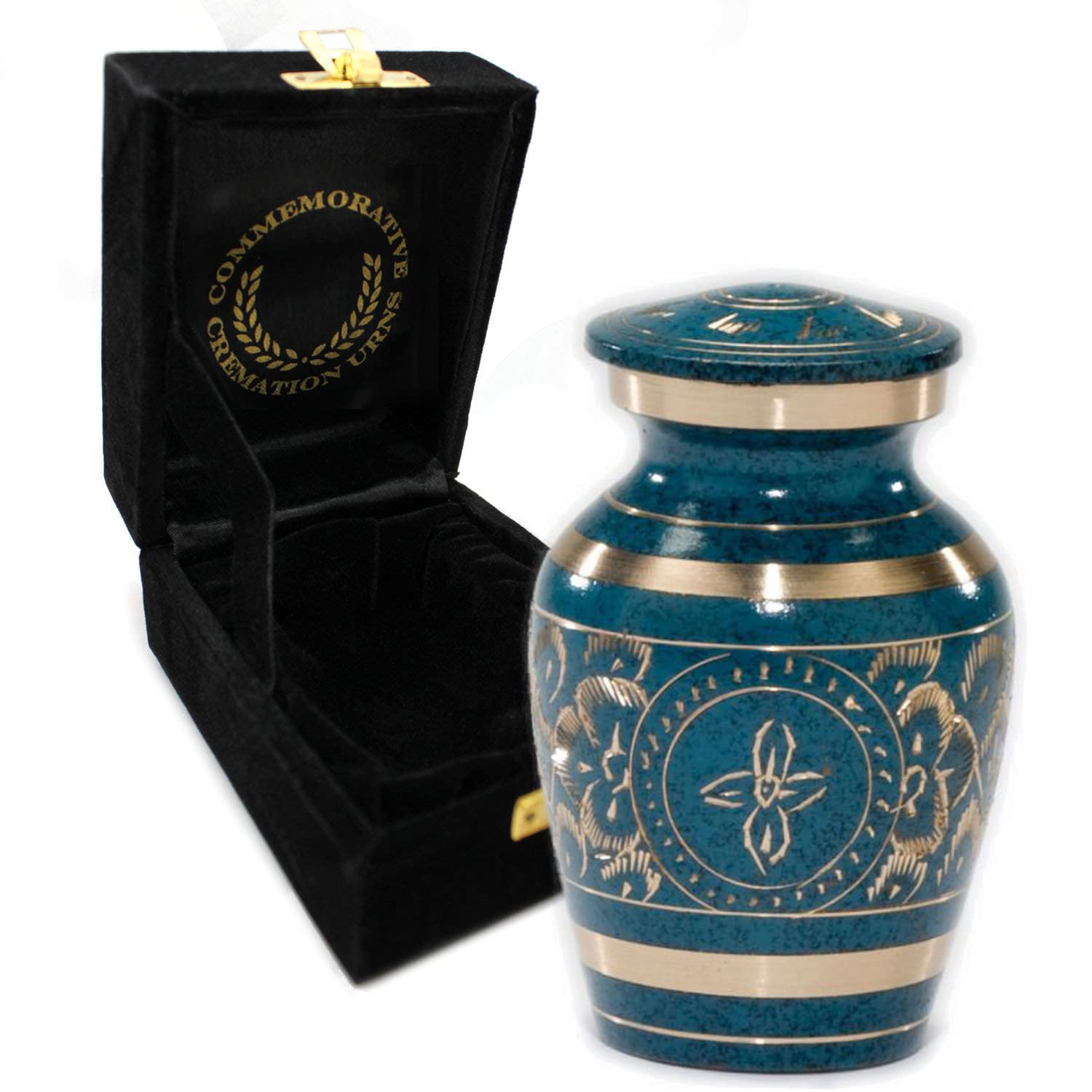 Majestic Radiance Keepsake Urns for Human Ashes - Elegant Velvet Gift Box, Memorial Urn for Cremation Ashes | Perfect for Home Memorials, Funeral Services & Honoring Loved Ones