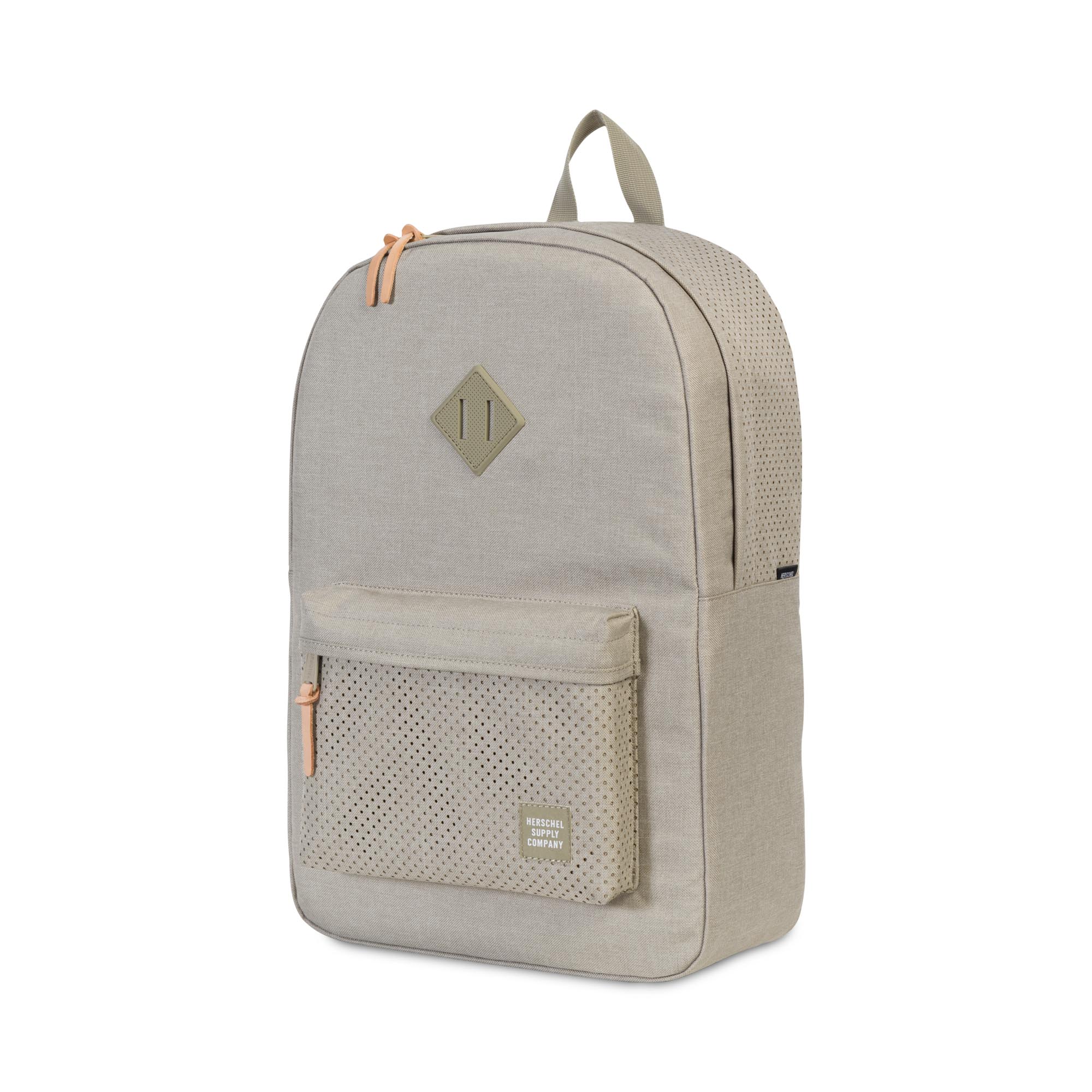 Herschel Aspect Collection Heritage Backpack - Dark Khaki Crosshatch Design | Stylish & Durable Laptop Backpack for Work, School & Travel