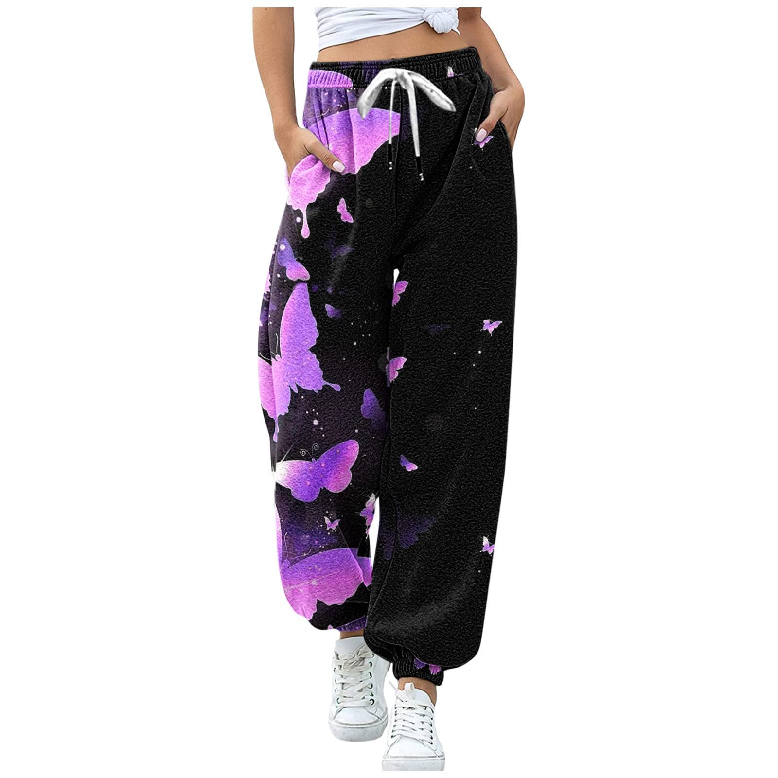 Women's High Waist Sweatpants - Athletic Joggers & Yoga Pants with Pockets - Loose Fit Lounge Trousers for Workout, Running, Gym & Casual Wear