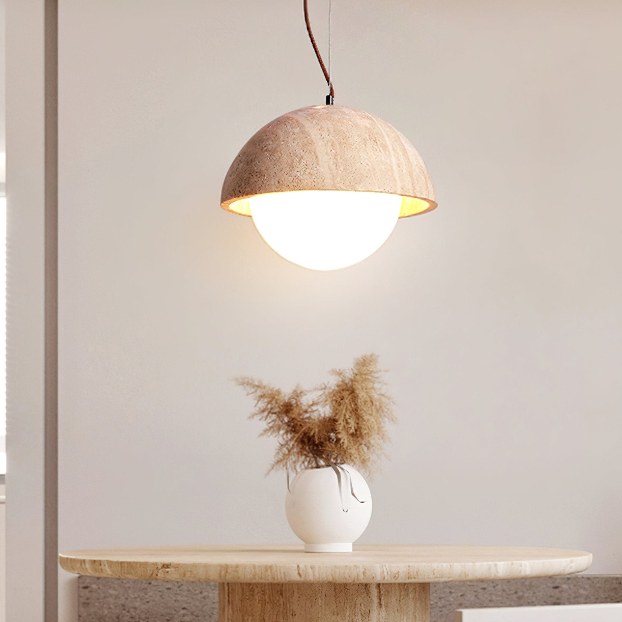 Crescent Glow Pendant Lamp - Modern Moon-Shaped Hanging Light Fixture for Bedroom, Living Room & Dining Room Decor