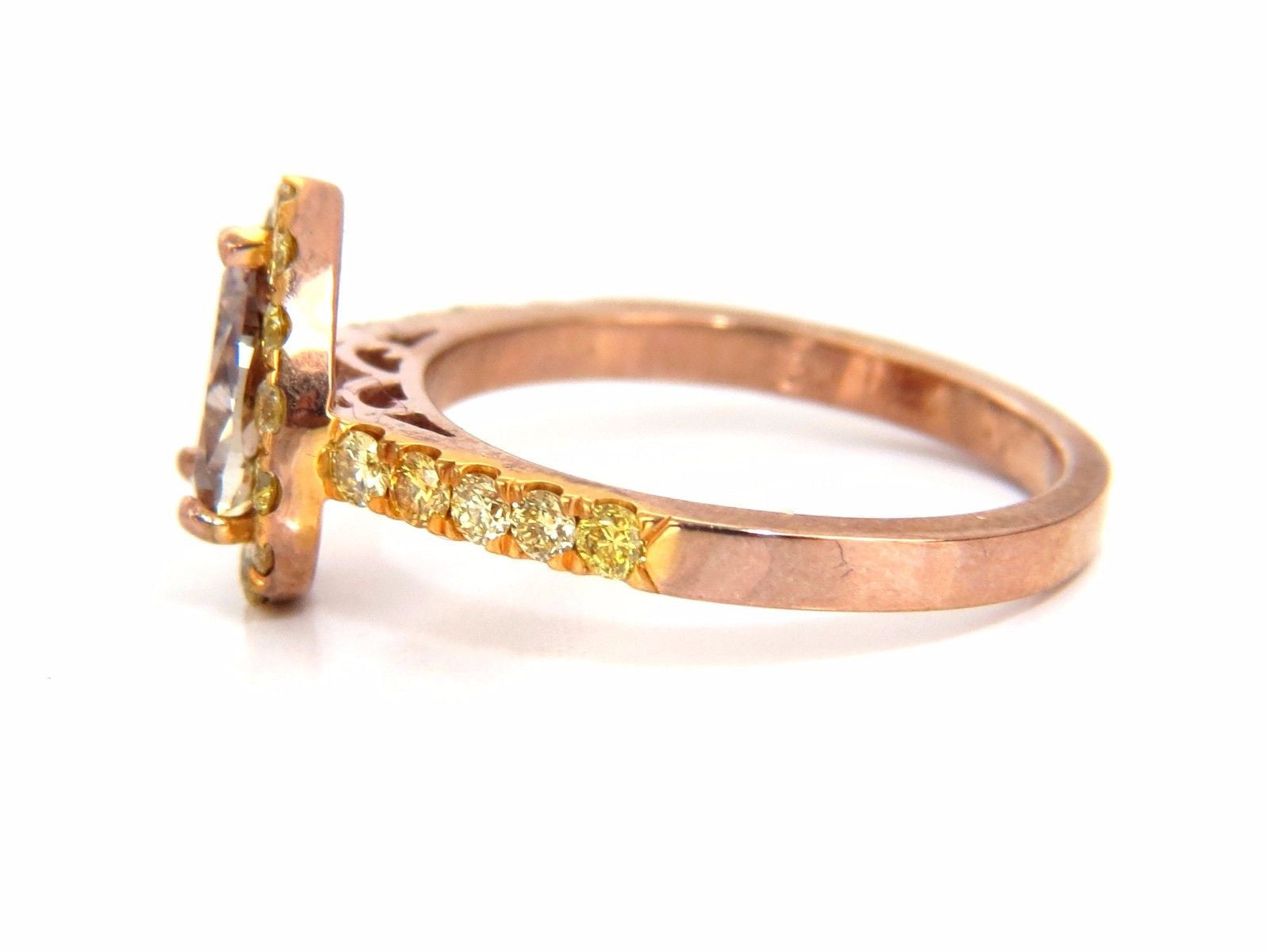 GIA Certified 2.04 Carat Fancy Pink Diamond Ring in 18K Gold - Elegant Engagement & Wedding Jewelry for Women