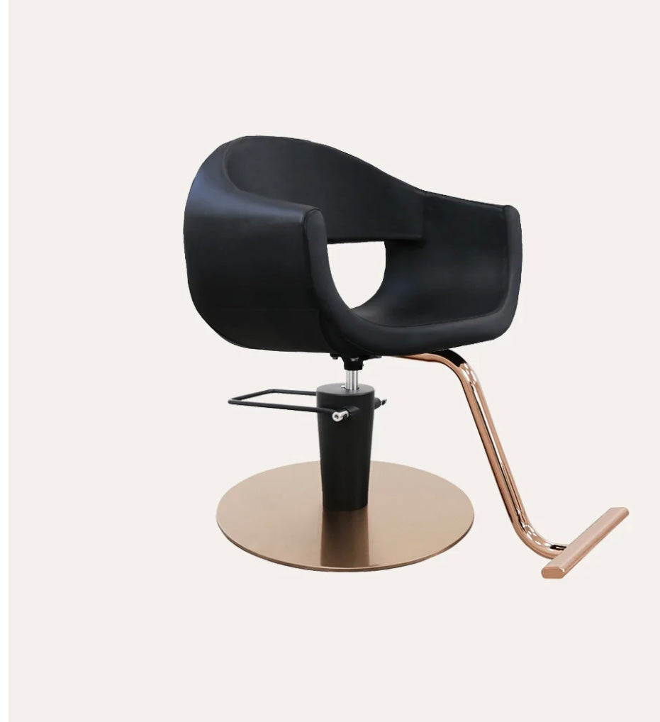 Luna Salon Chair - Professional Hydraulic Styling Chair for Hairdressers & Barbers - Adjustable Height & Swivel Base - Perfect for Salons, Barber Shops & Home Use