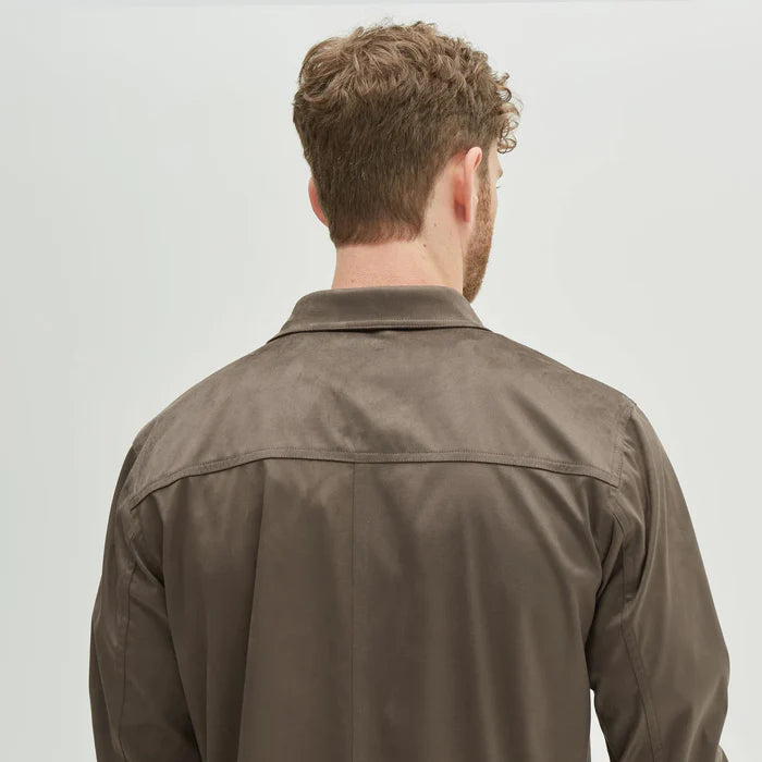 Premium Robert Barakett Suede Shirt Jacket for Men - Soft & Stylish Casual Wear - Perfect for Fall & Winter Outfits
