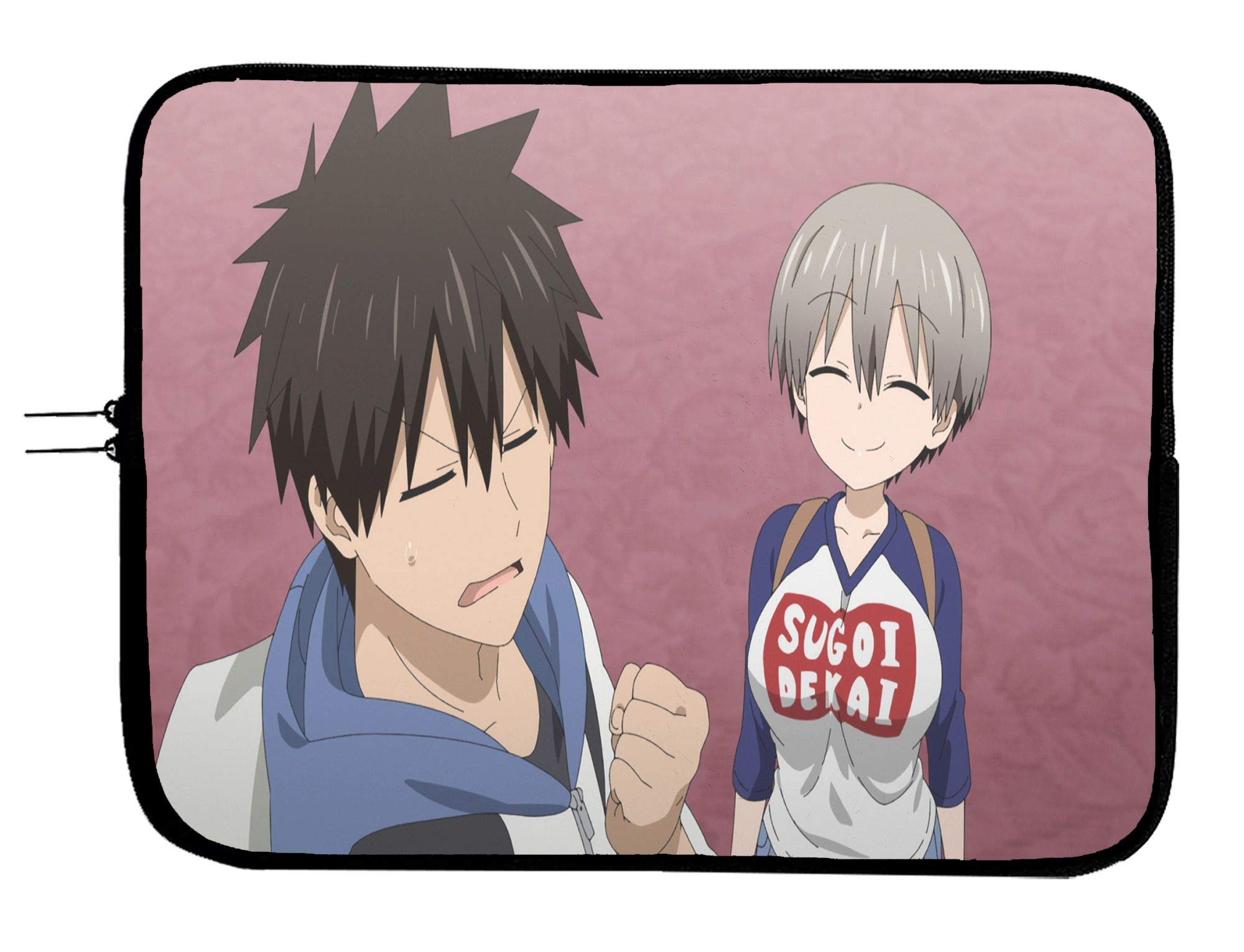 Uzaki-chan Wants to Hang Out Anime Laptop Sleeve 11 Inch - Protective Case for MacBook, Tablet & Notebook (Up to 11.6