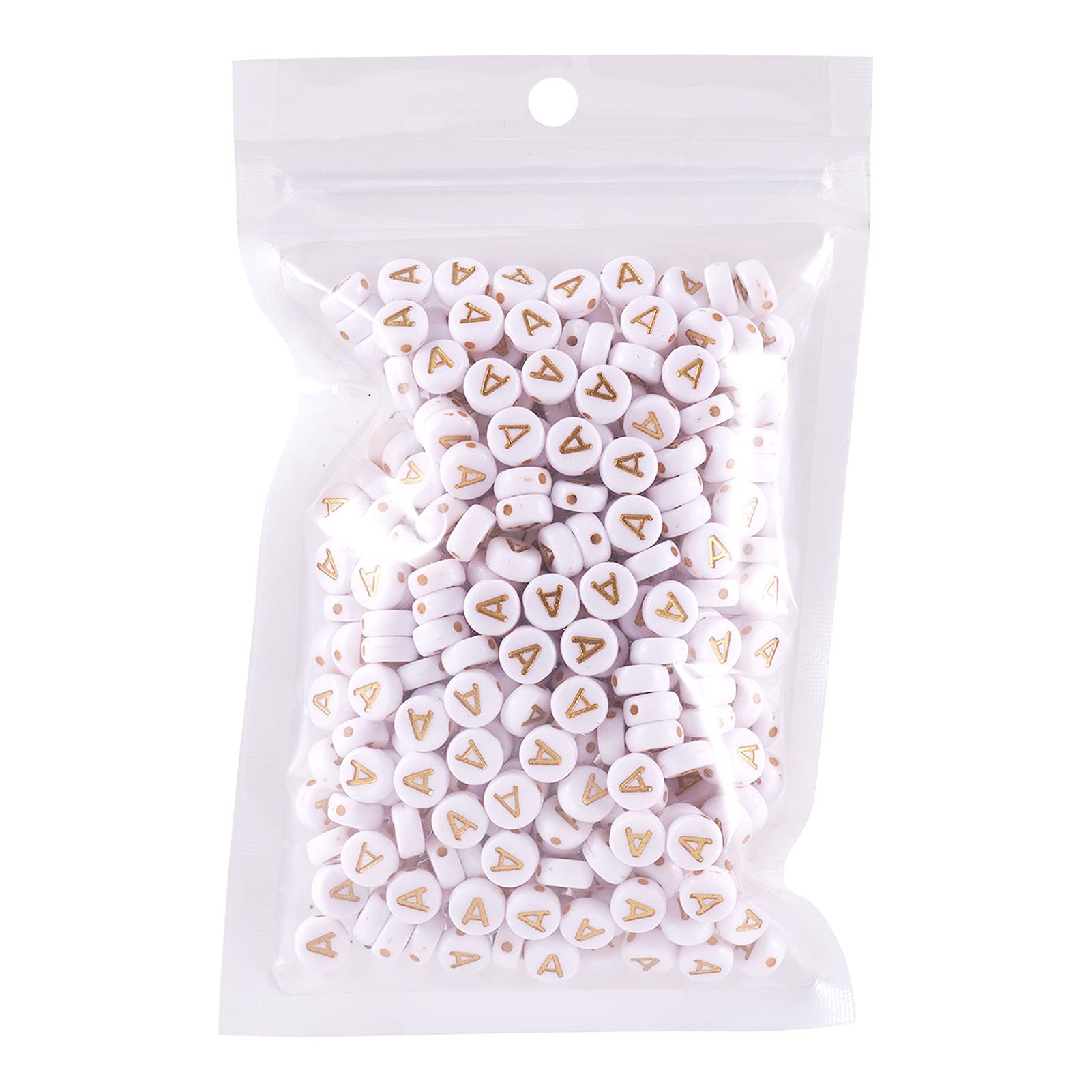 7mm Acrylic Alphabet Beads - 360pcs Flat Round Letter A-Z Disc Beads for Jewelry Making, DIY Kandi Bracelets, Necklaces & Earrings - Perfect for Crafting, Scrapbooking & Party Favors