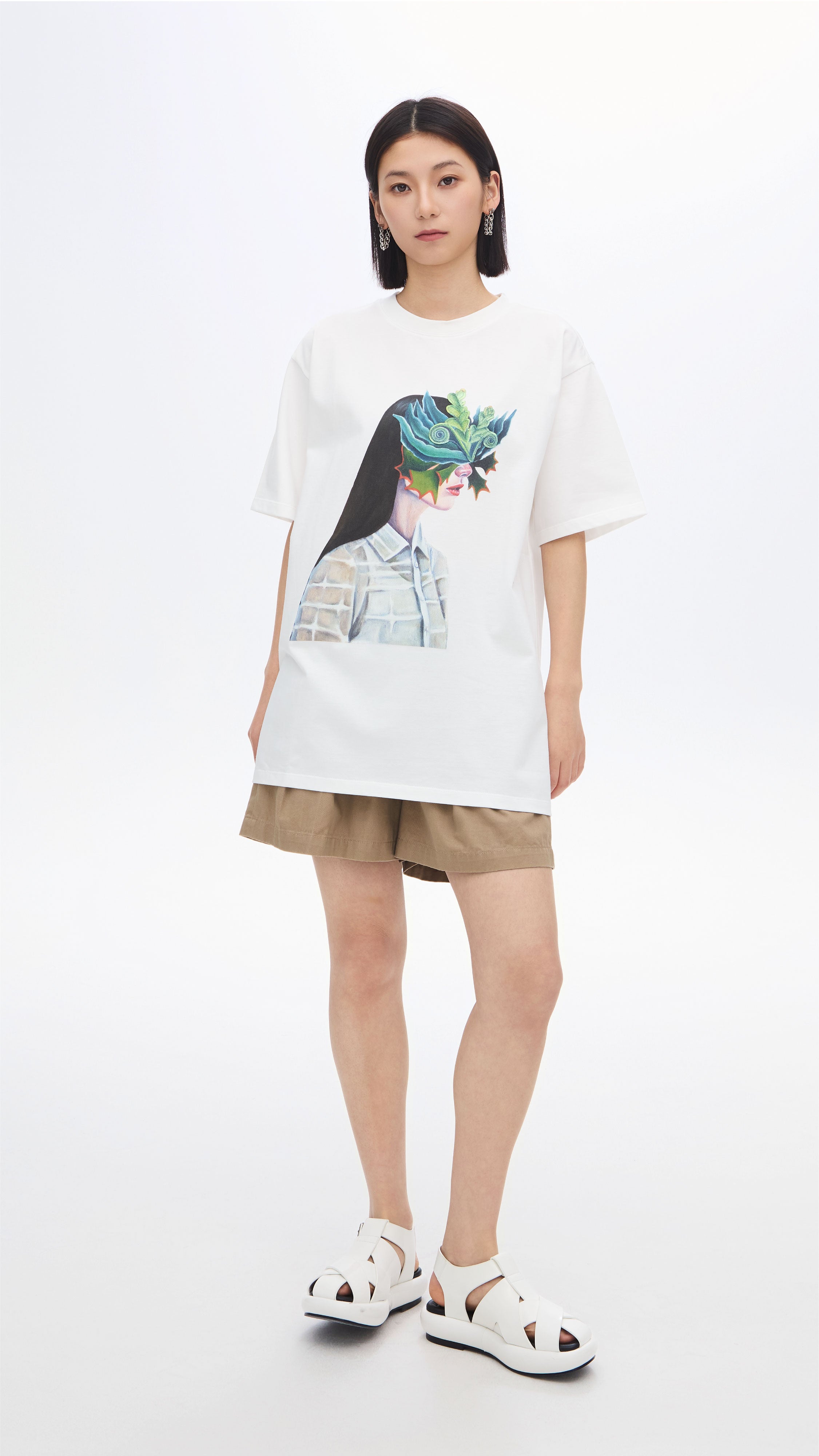 Mariko Enomoto Printed Loose Fit T-Shirt for Women | Comfortable Casual Tee | Perfect for Everyday Wear, Weekend Outings & Travel
