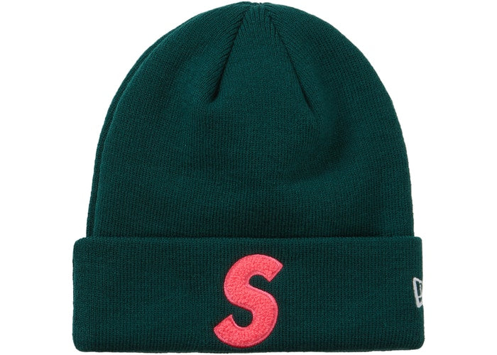 Supreme New Era S Logo Beanie - Winter Warm Knit Hat for Men & Women - Green (FW19 Collection) - Perfect for Skiing, Snowboarding & Cold Weather Outdoor Activities