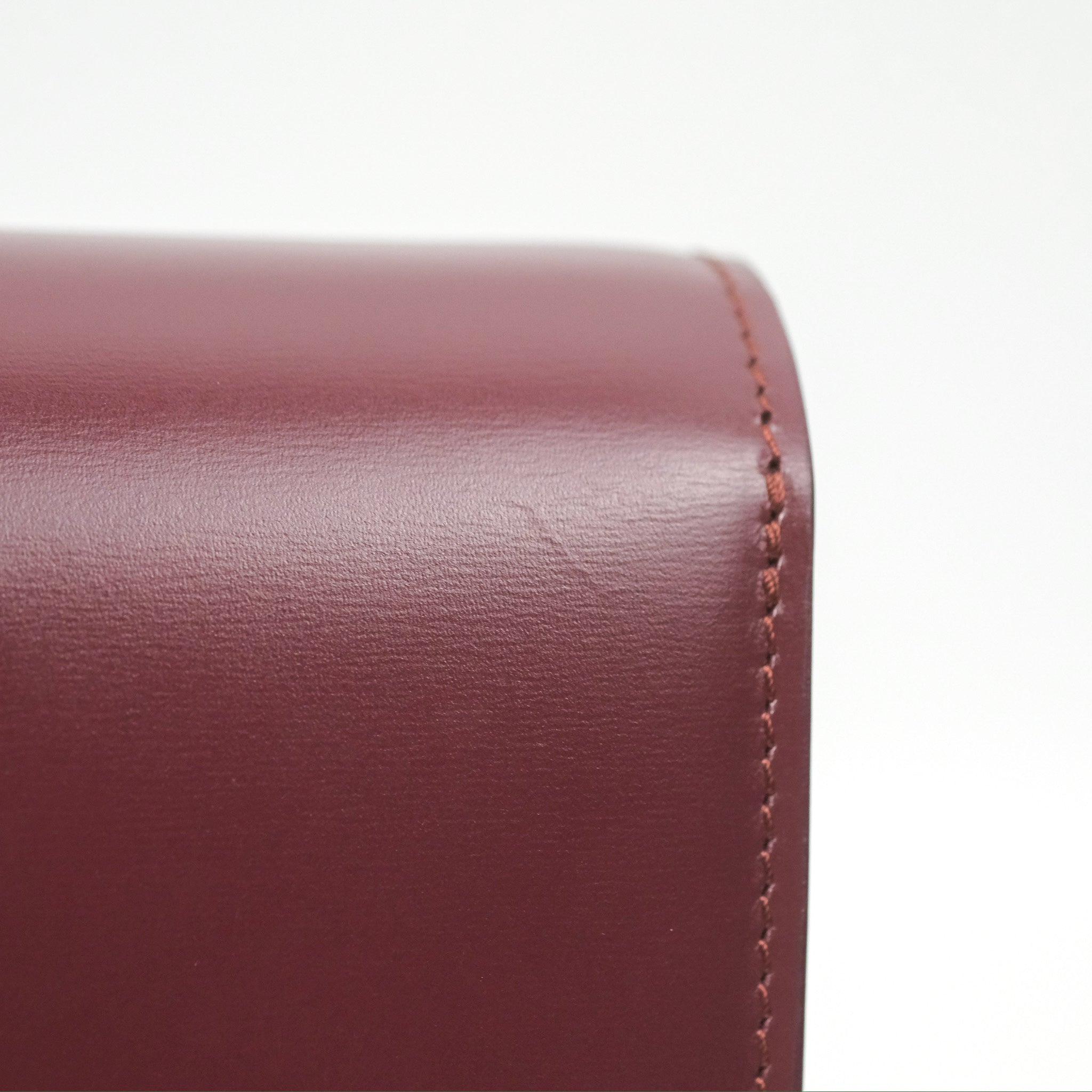 Celine Teen Classic Box Flap Bag in Burgundy Calfskin Leather - Perfect for Work, Travel & Everyday Elegance