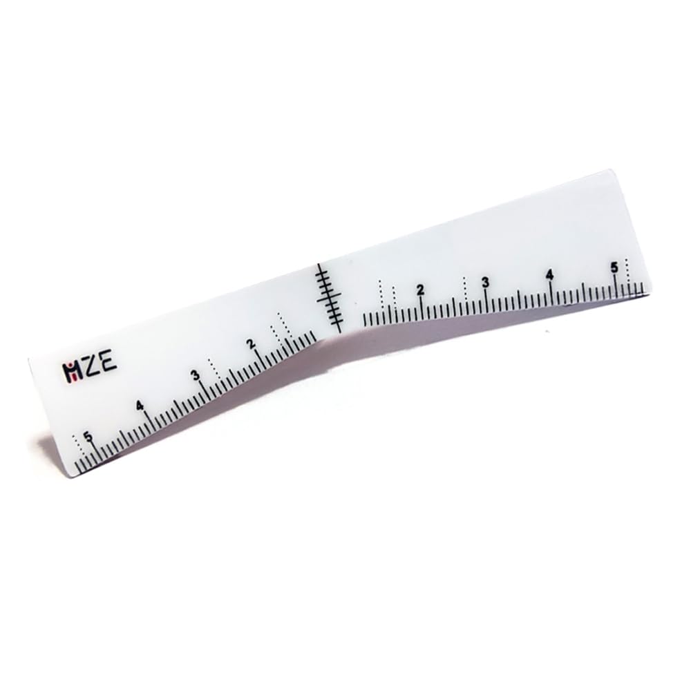Microblading Eyebrow Ruler Stickers - 10PCS Henna Tattoo Supplies for Perfect Eyebrow Shaping