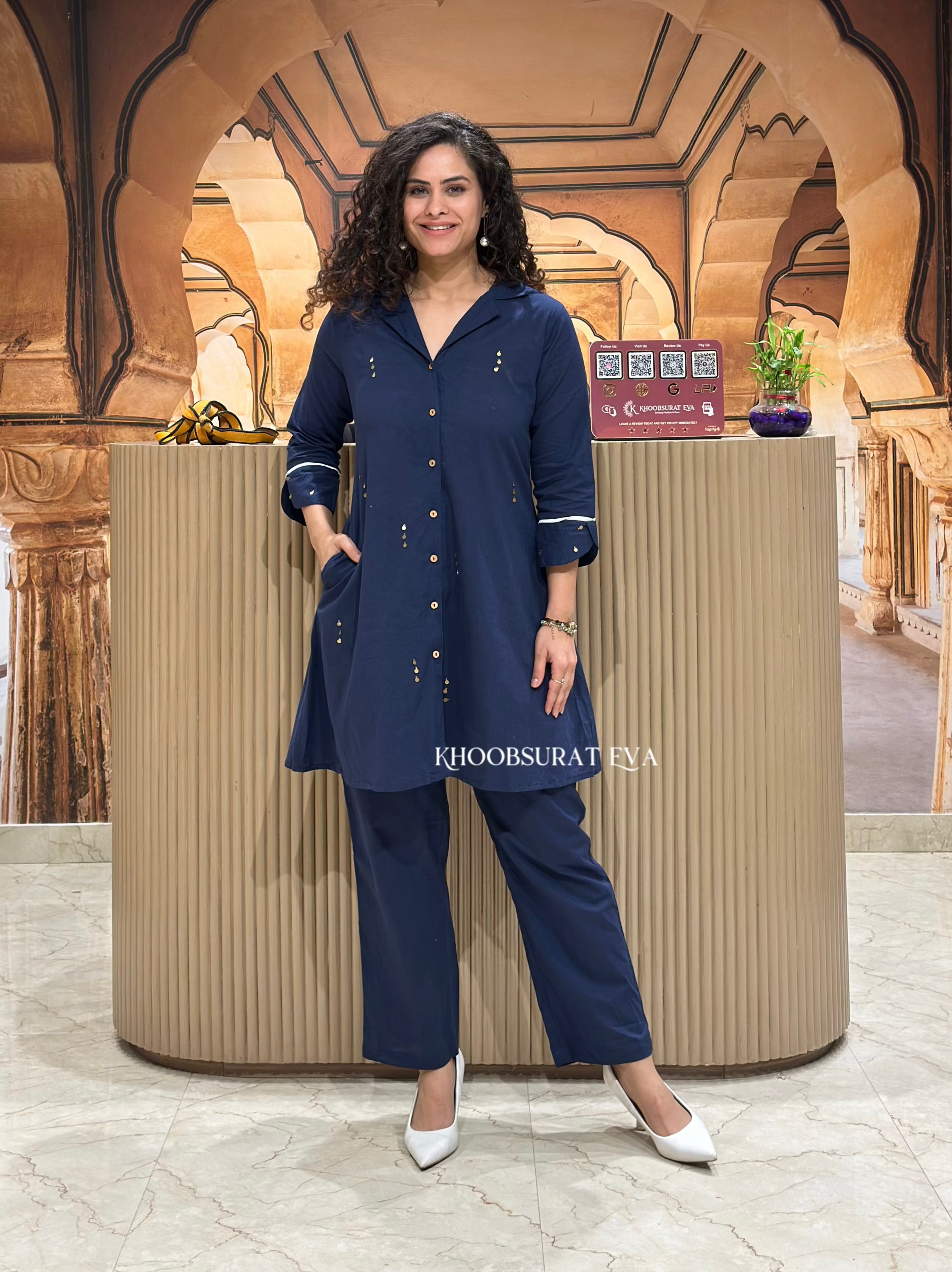 Stylish Blue Kurta Set for Women - Traditional Indian Ethnic Outfit for Festivals, Weddings & Casual Wear