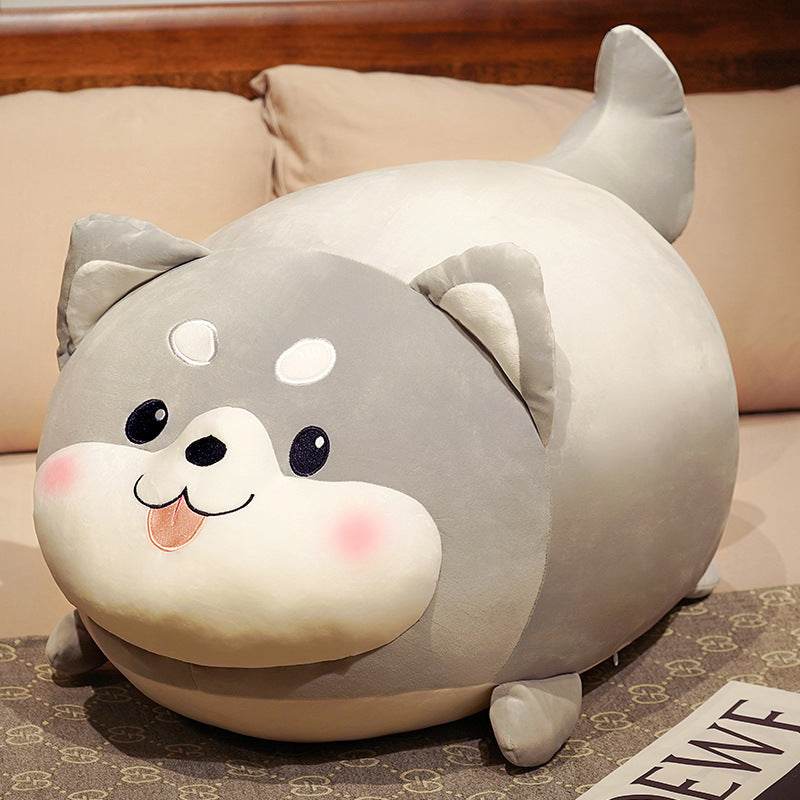 Loki: Giant Chubby Husky Plush Stuffed Animal Toy - Super Soft Large Husky Dog Plushie for Kids, Adults, Home Decor, and Cuddling Gifts
