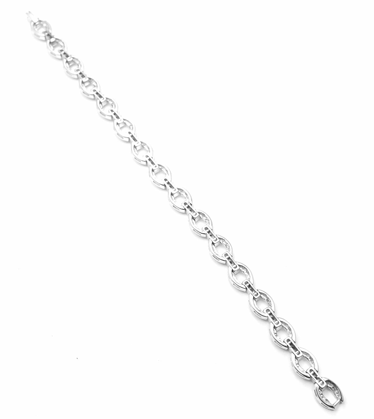 Authentic Damiani 18k White Gold Diamond Tennis Bracelet for Women - Elegant Jewelry Gift for Anniversary, Wedding & Special Occasions