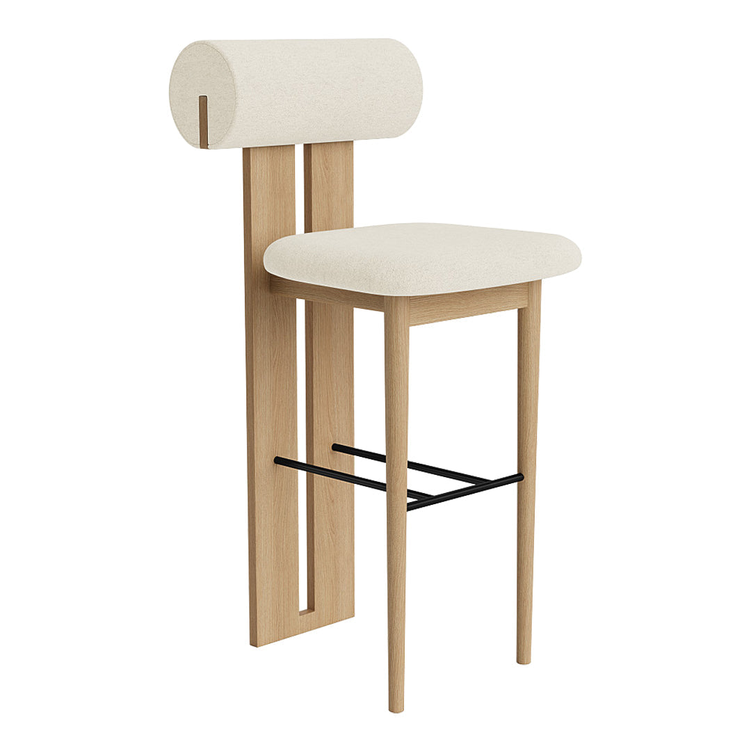 Sturdy Wooden Hippo Counter Chair for Kids - Adjustable Height Bar Stool with Backrest - Perfect for Kitchen Islands, Breakfast Bars & Playrooms
