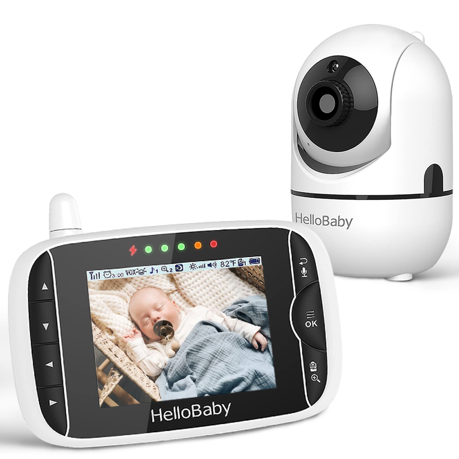 HelloBaby Baby Monitor with Camera, 3.2