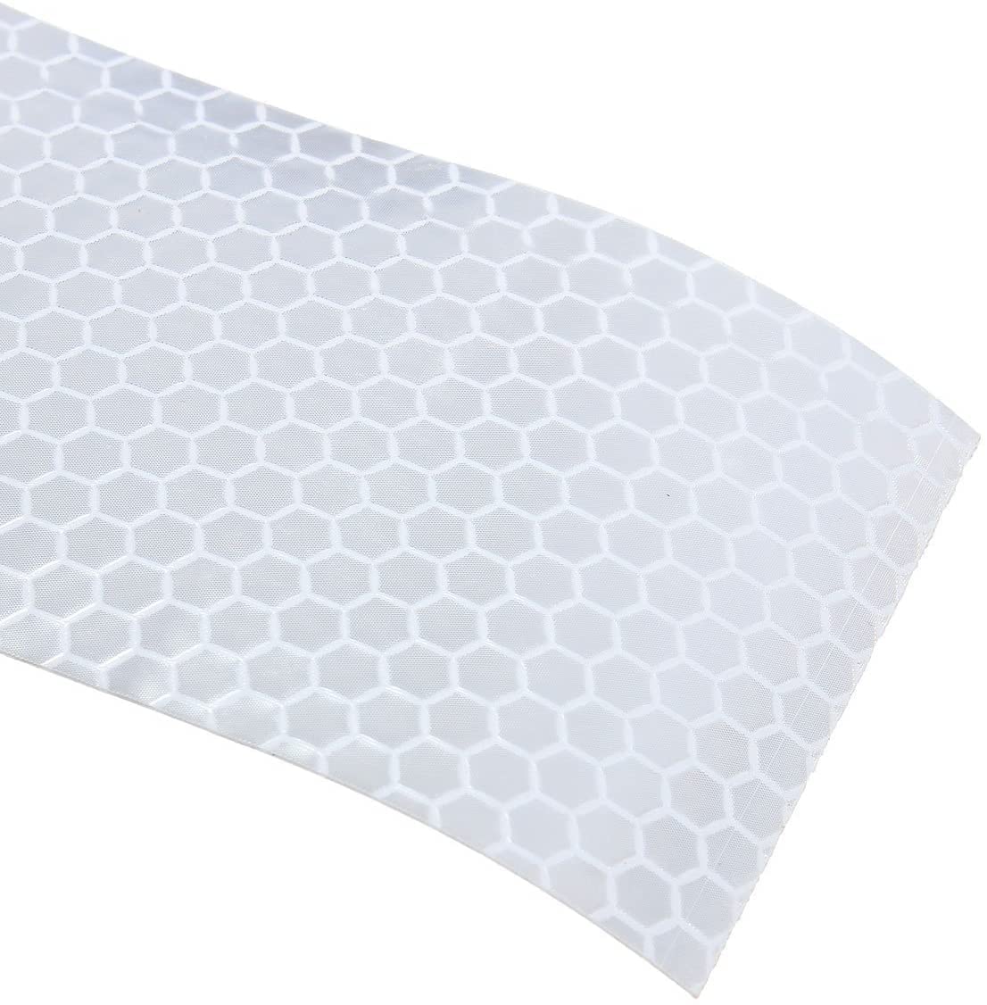 High Visibility Reflective Tape - Self-Adhesive Safety Warning Tape for Night Visibility, White Reflective Sticker for Bikes, Helmets, Bags & Outdoor Gear - Perfect for Running, Cycling & Emergency Safety