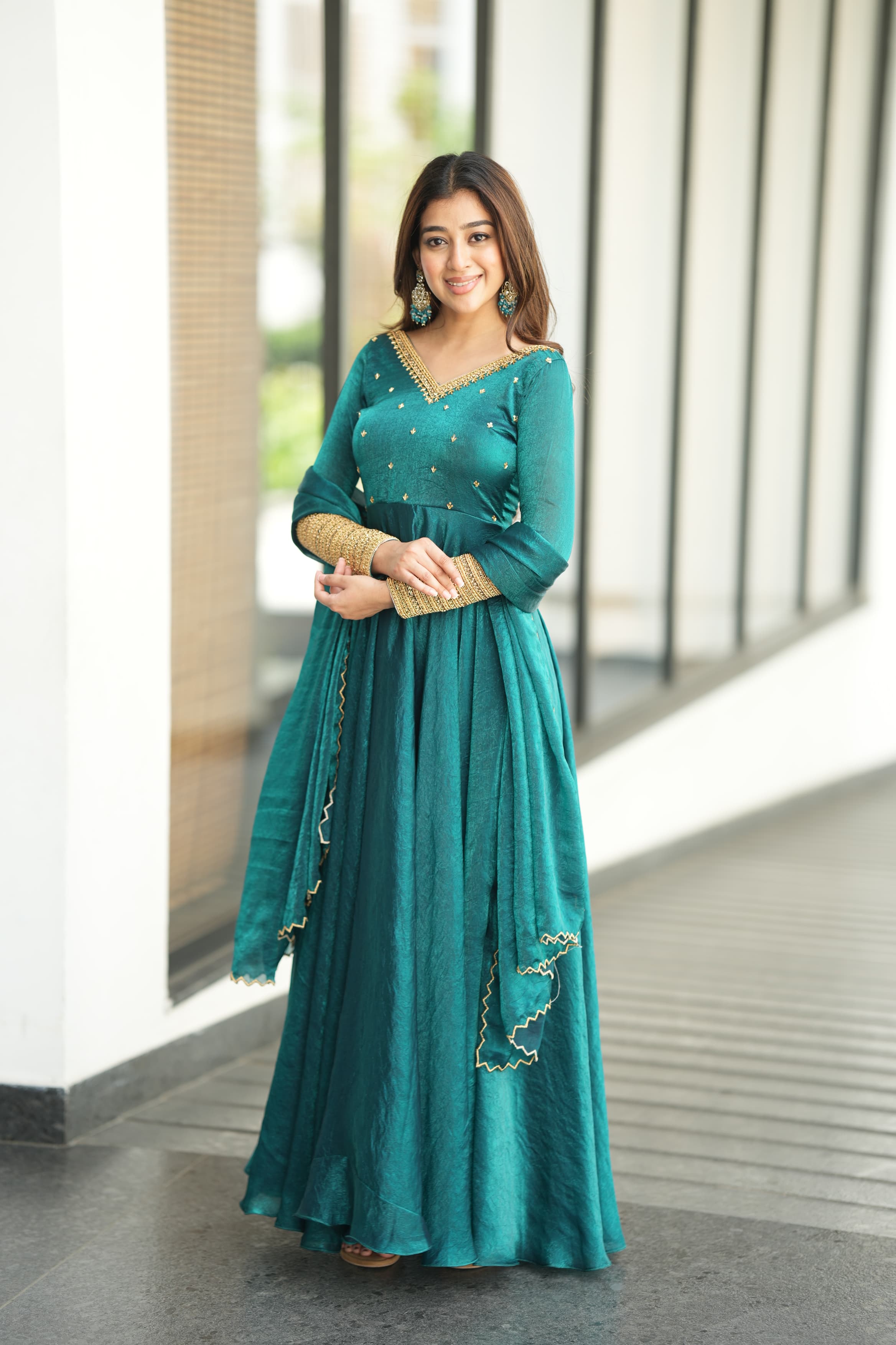 Rukshana Premium Designer Anarkali Dress for Women - Elegant Ethnic Party Wear for Weddings, Festivals & Special Occasions