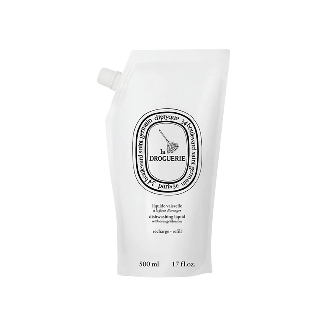 Eco-Friendly Orange Blossom Dishwashing Liquid Refill - Plant-Based & Biodegradable for Kitchen Cleaning - Perfect for Daily Dishwashing, Grease Removal & Hand Washing Dishes
