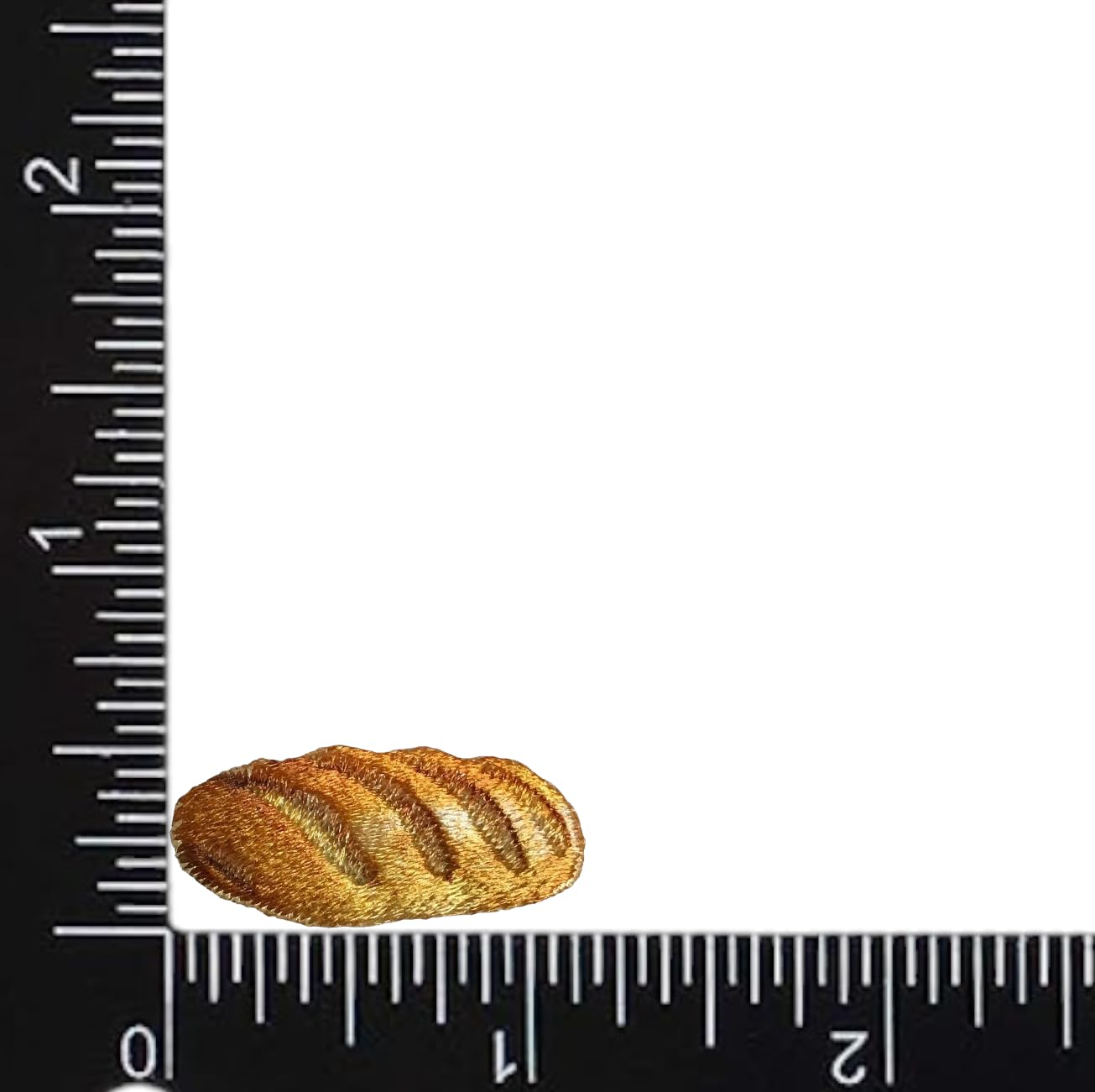 French Baguette Embroidered Iron-On Patch - Bread Lover's Sewing Applique for DIY Crafts, Jackets & Backpacks