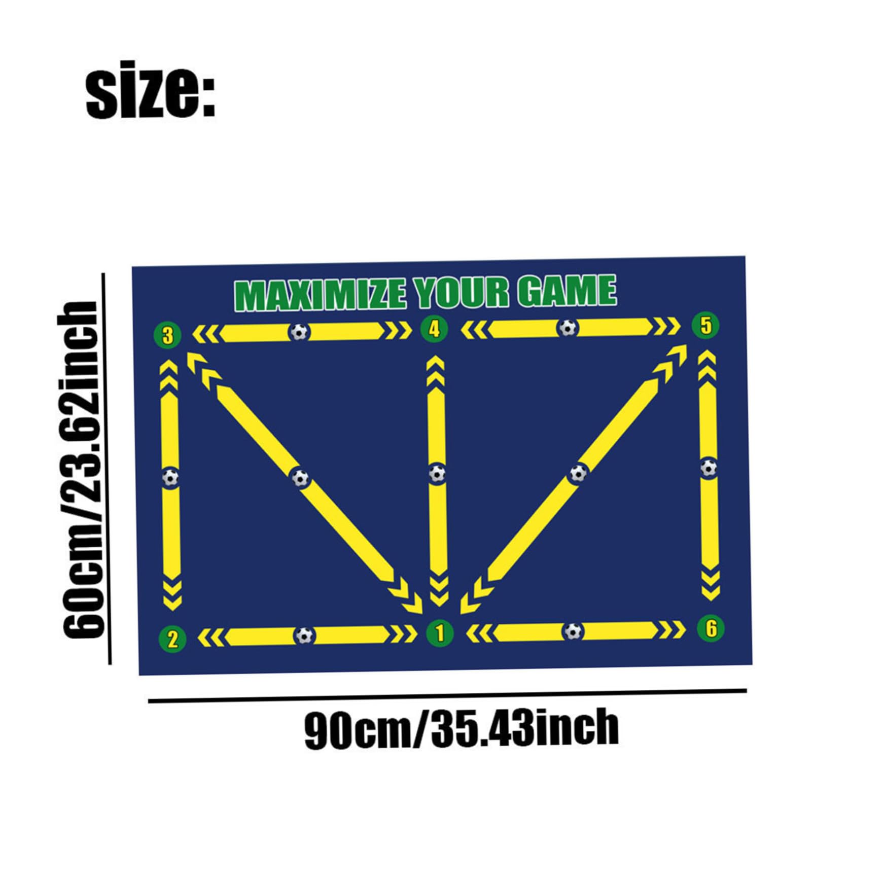 Non-Slip Soccer Training Mat 24x35