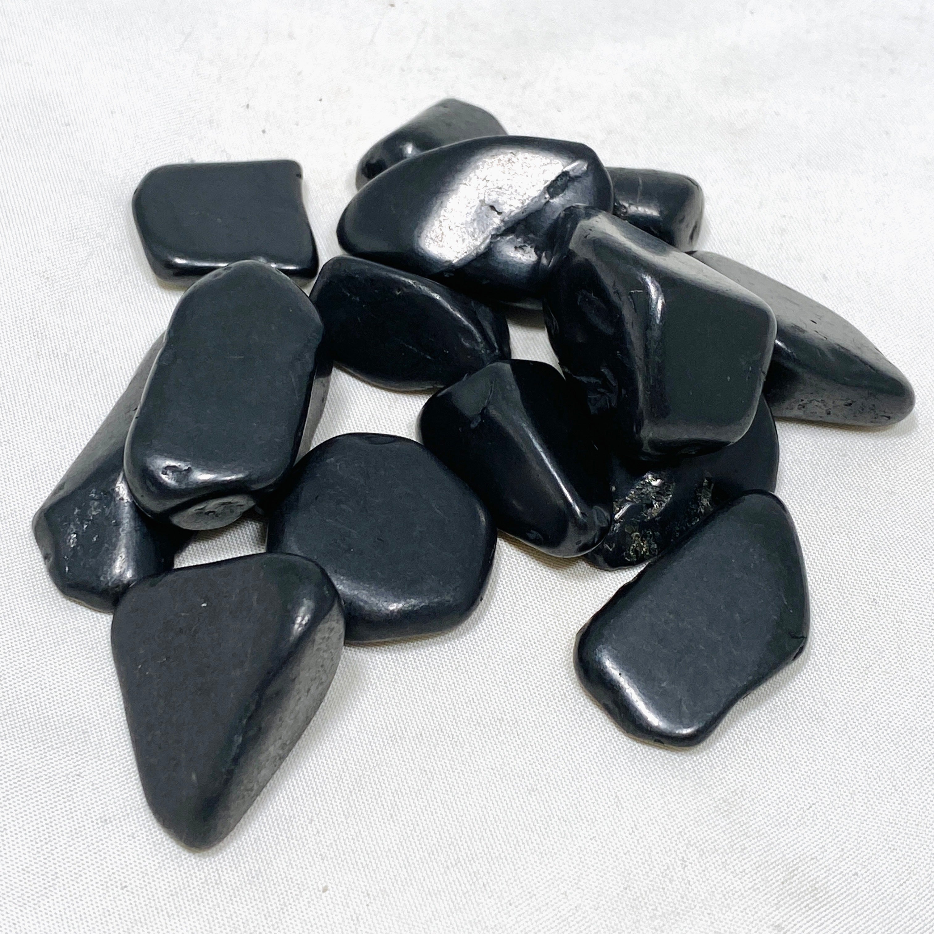 Shungite Tumbled Stones - Natural EMF Protection & Healing Crystals for Home, Office & Meditation - Purify Water & Enhance Energy
