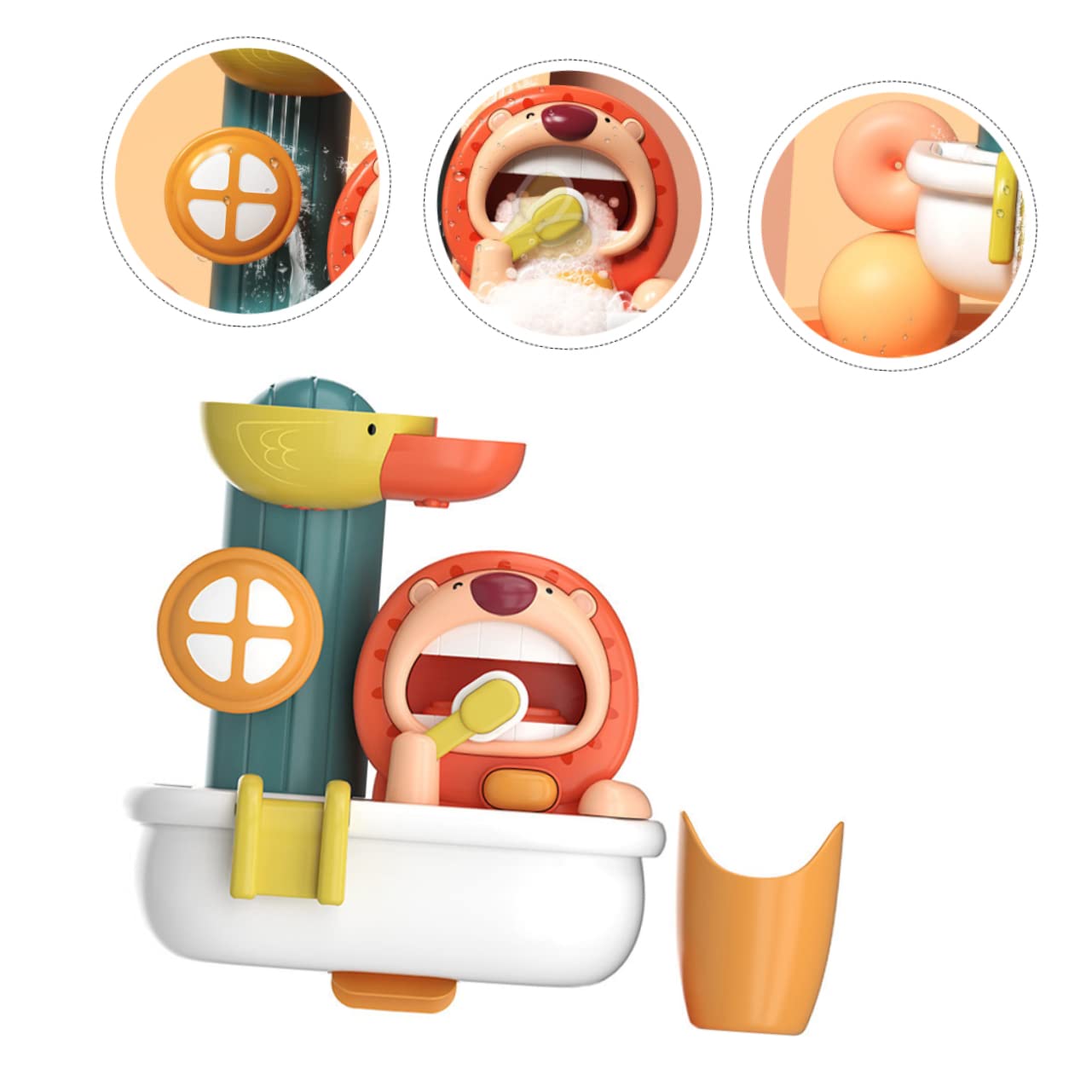 **BRIGHTFUFU Bath Toys Set - 6-Piece Bubble Spray & Decorative Plastic Toys for Kids, Fun Bathtime Playtime for Toddlers & Babies (Perfect for Bath Time, Pool, and Sensory Play)**