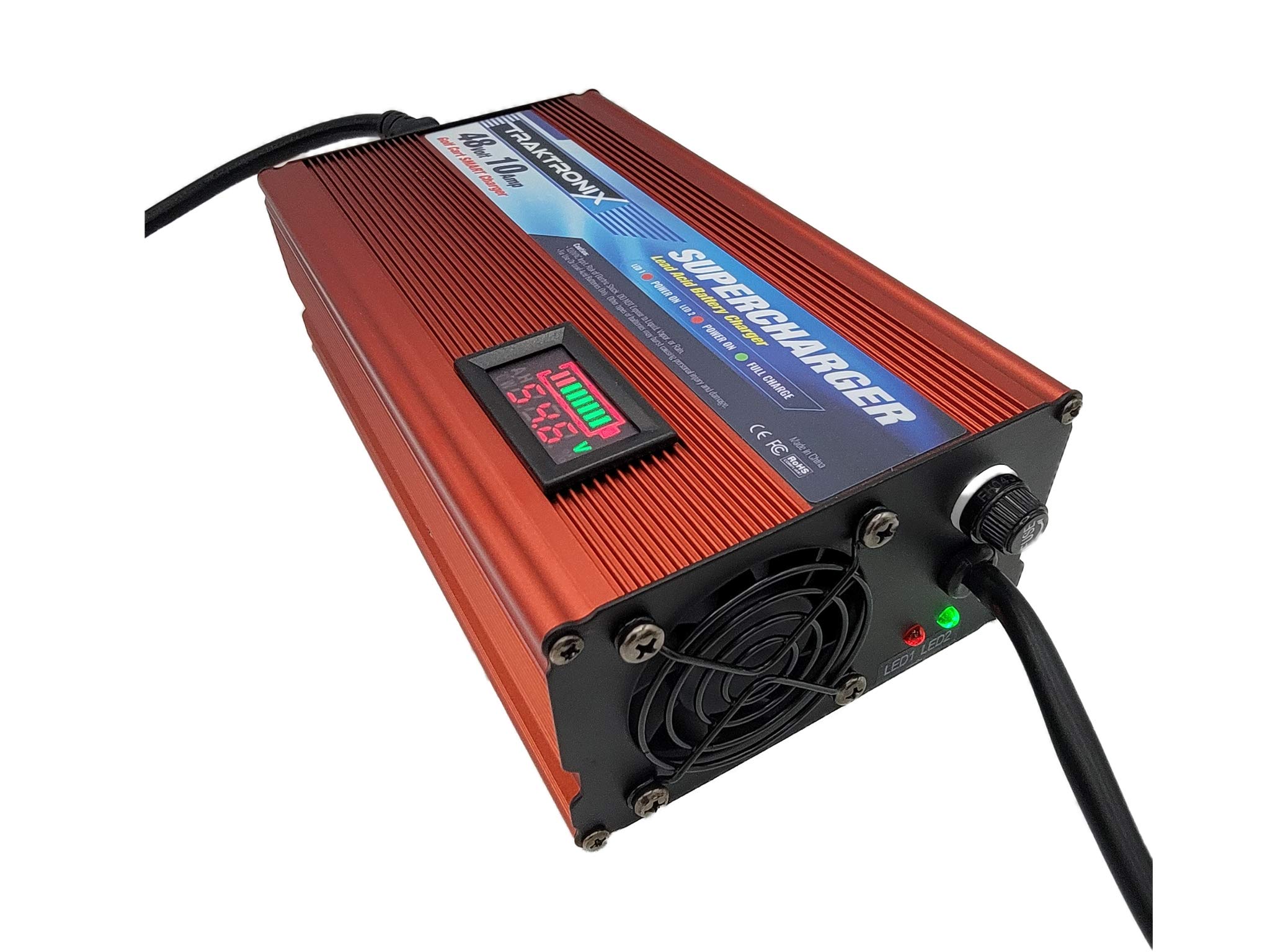 48V EZGO RXV & TXT Golf Cart Battery Charger - Supercharger for Fast Charging | Perfect for Golf Courses, Resorts & Home Use