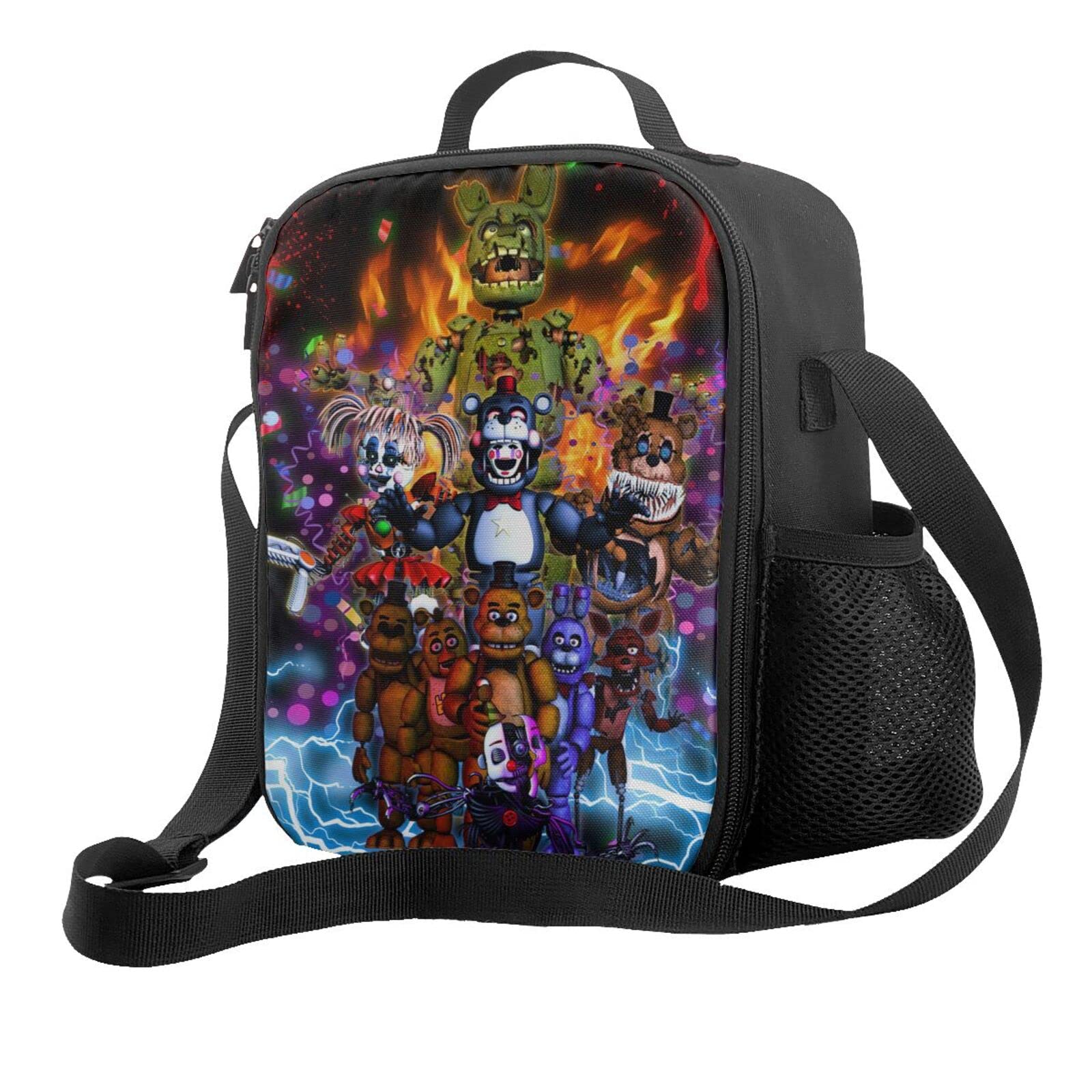 BAJIE Insulated Leakproof Lunch Bag for Men, Women & Kids - Large Waterproof Reusable Lunch Box with Zipper for Work, School, Outdoor, Travel & Picnic (10.5x8x4.5 Inches) - Perfect for Office, Hiking and Beach Trips