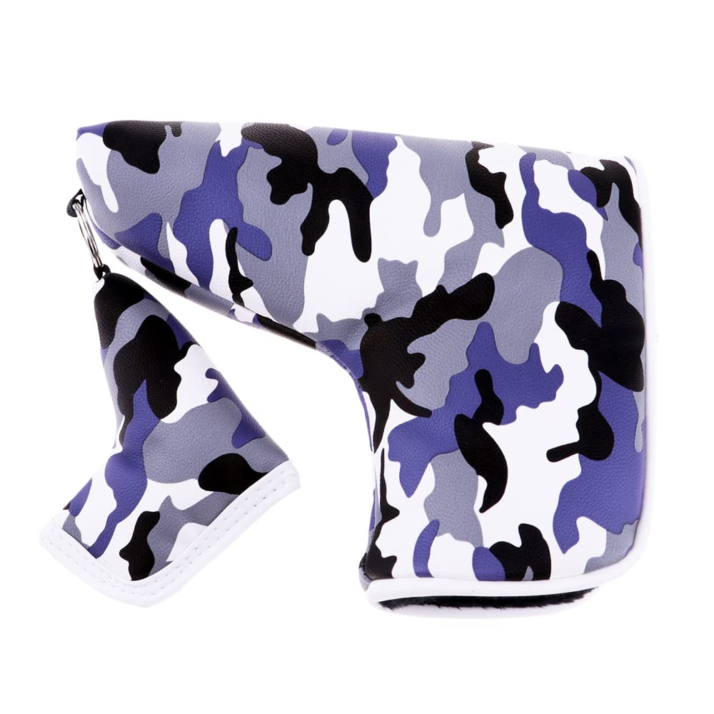 SEACLOUD Golf Blade Putter Cover - Camouflage Pattern Magnetic Headcover for Golf Club Protection | Perfect for Golf Course & Practice Sessions