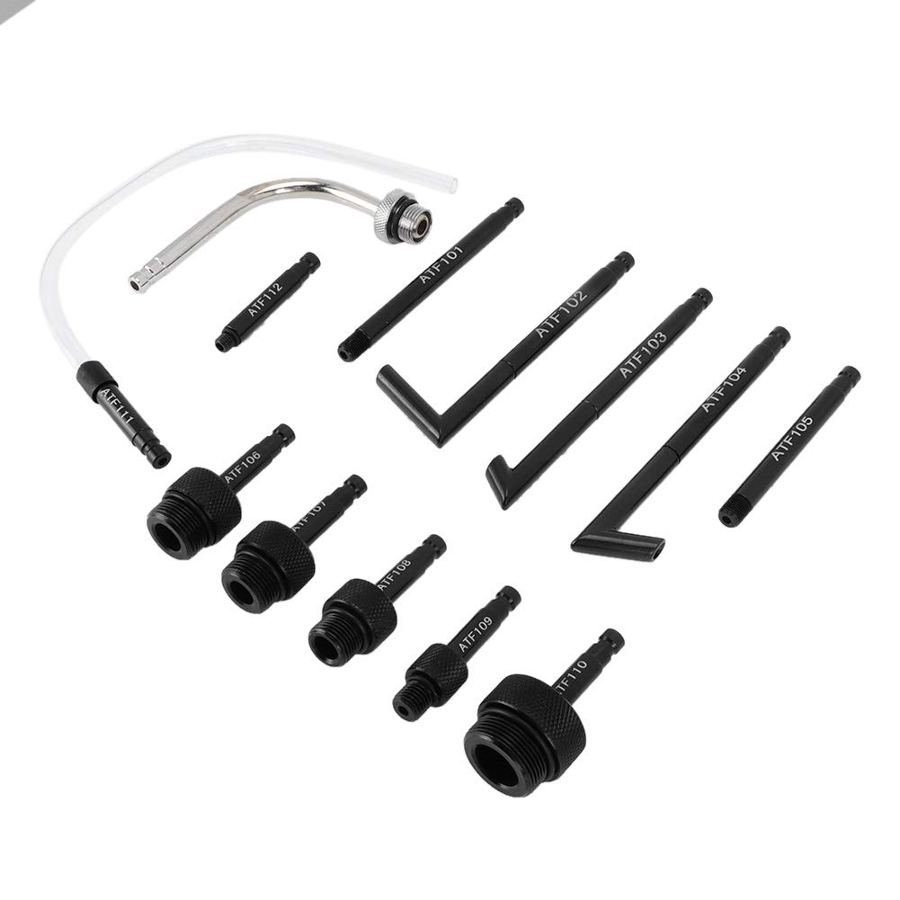 13Pcs Oil Fill Adapter Kit - Universal Fluid Refilling Connector Tool Set for Automotive, Motorcycle & Lawn Equipment Maintenance