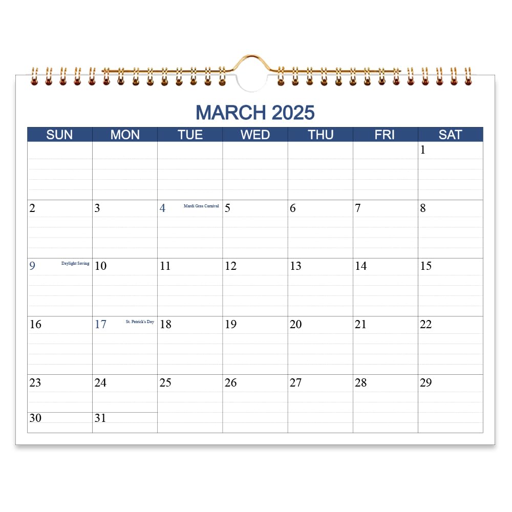 2025-2026 Wall Calendar (March 2025 - October 2026) | 20-Month Planner with Thick Paper | Hanging Office & Home Organizer | 8.5
