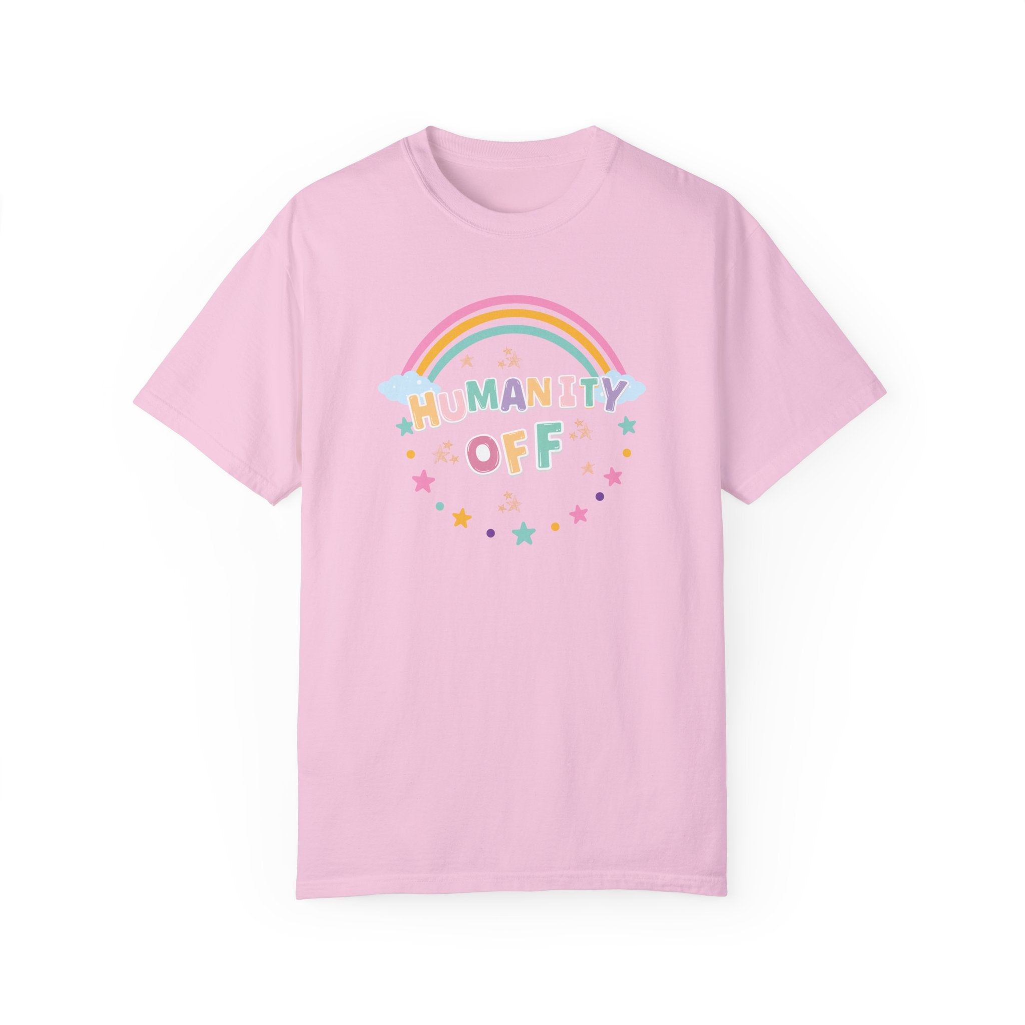 Humanity Off Tee - Trendy Graphic T-Shirt for Men & Women | Soft Cotton Casual Tee | Perfect for Streetwear, Everyday Outfits & Social Statements