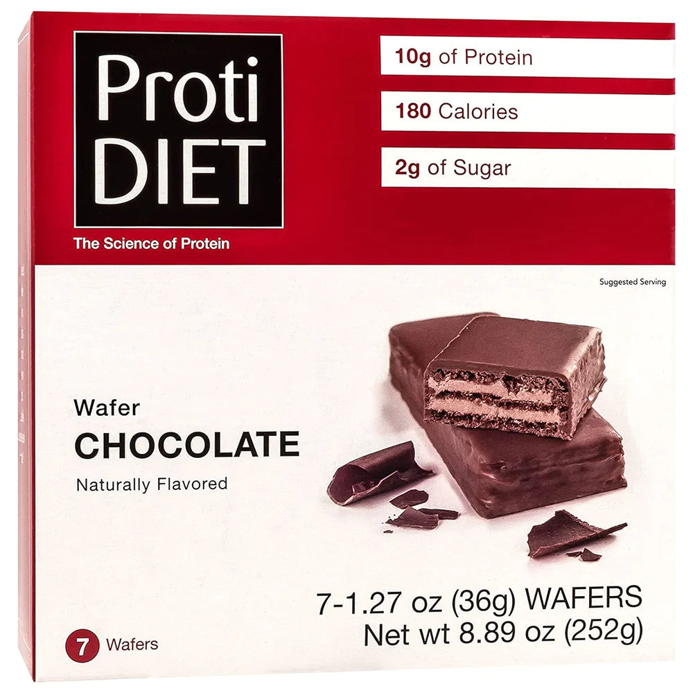 PROTIDIET Wafer Bar - High Protein Low Carb Snack for Weight Loss & Keto Diet | On-the-Go Healthy Nutrition for Workouts, Travel & Busy Lifestyles