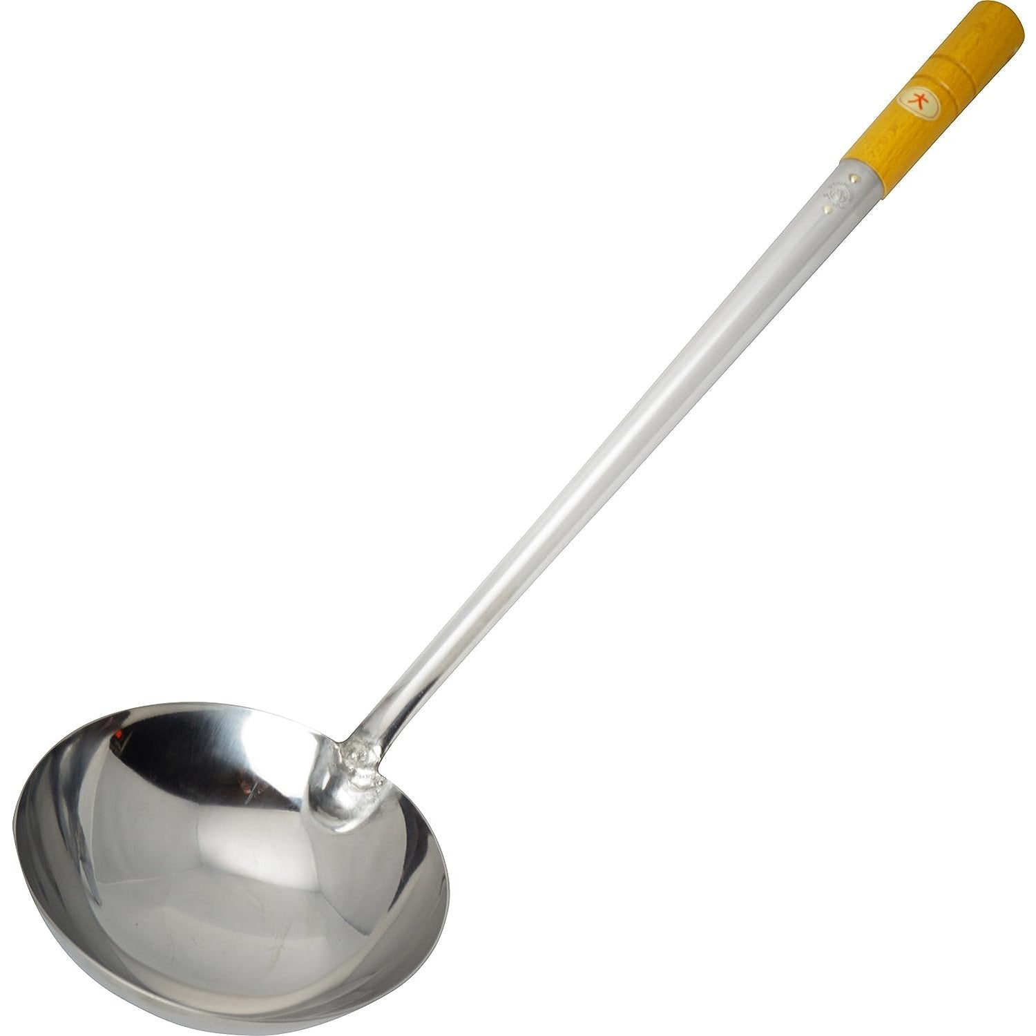 Premium Japanese Stainless Steel Wok Ladle - 320ml (11oz) Capacity, 130mm (5.1in) - Perfect for Stir-Frying, Soup Serving & Asian Cooking