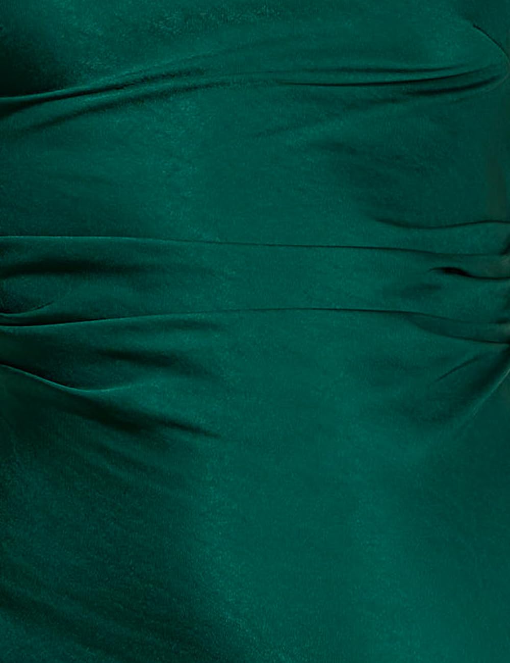 2025 Women's Satin Cap Sleeve Cowl Back Summer Dress - Elegant Ruched Waist Midi Dress for Wedding Guest, Party & Special Occasions
