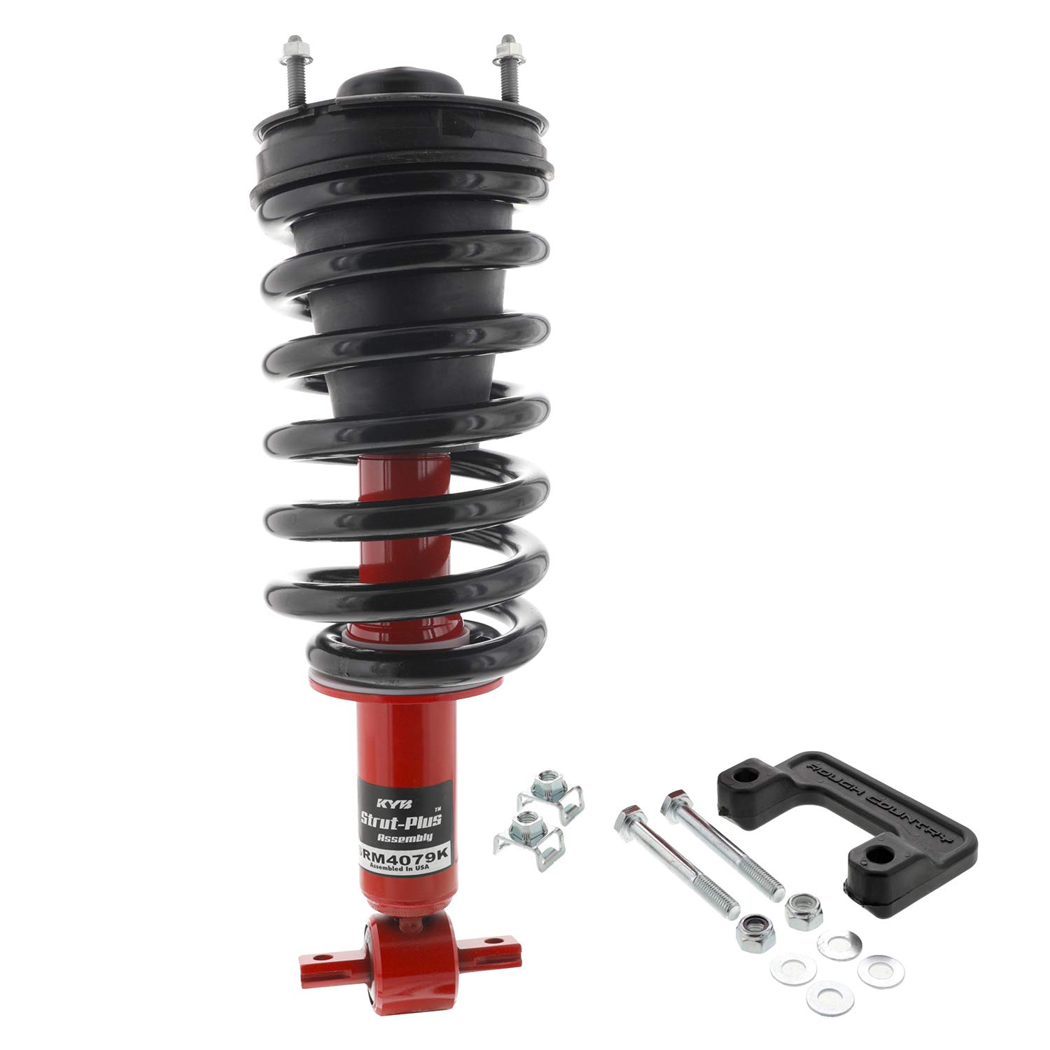 KYB SRM4079K Truck Leveling Kit - Complete Corner Unit with Strut, Mount & Spring for Smooth Ride & Enhanced Stability | Perfect for Off-Roading, Towing & Heavy-Duty Truck Applications
