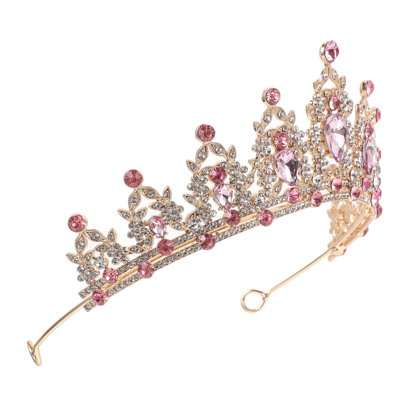 **Elegant Rhinestone Bridal Tiara Headpiece - Zinc Alloy Crown Hair Jewelry for Weddings, Birthdays & Special Occasions**    *(Perfect for Brides, Prom, Pageants, Anniversaries & Photo Shoots)*
