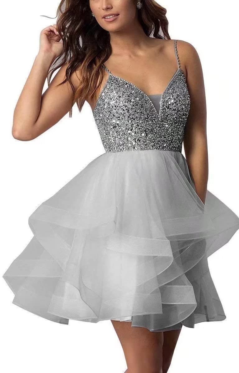Texbary Girls Short Prom Dress - Homecoming Dress Cocktail Gowns for Evening Party, Formal Dances & Special Occasions