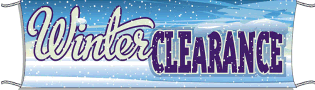 Giant Outdoor Banner for Winter Clearance Sale - Waterproof & Durable Vinyl Sign for Storefronts, Events, and Promotions
