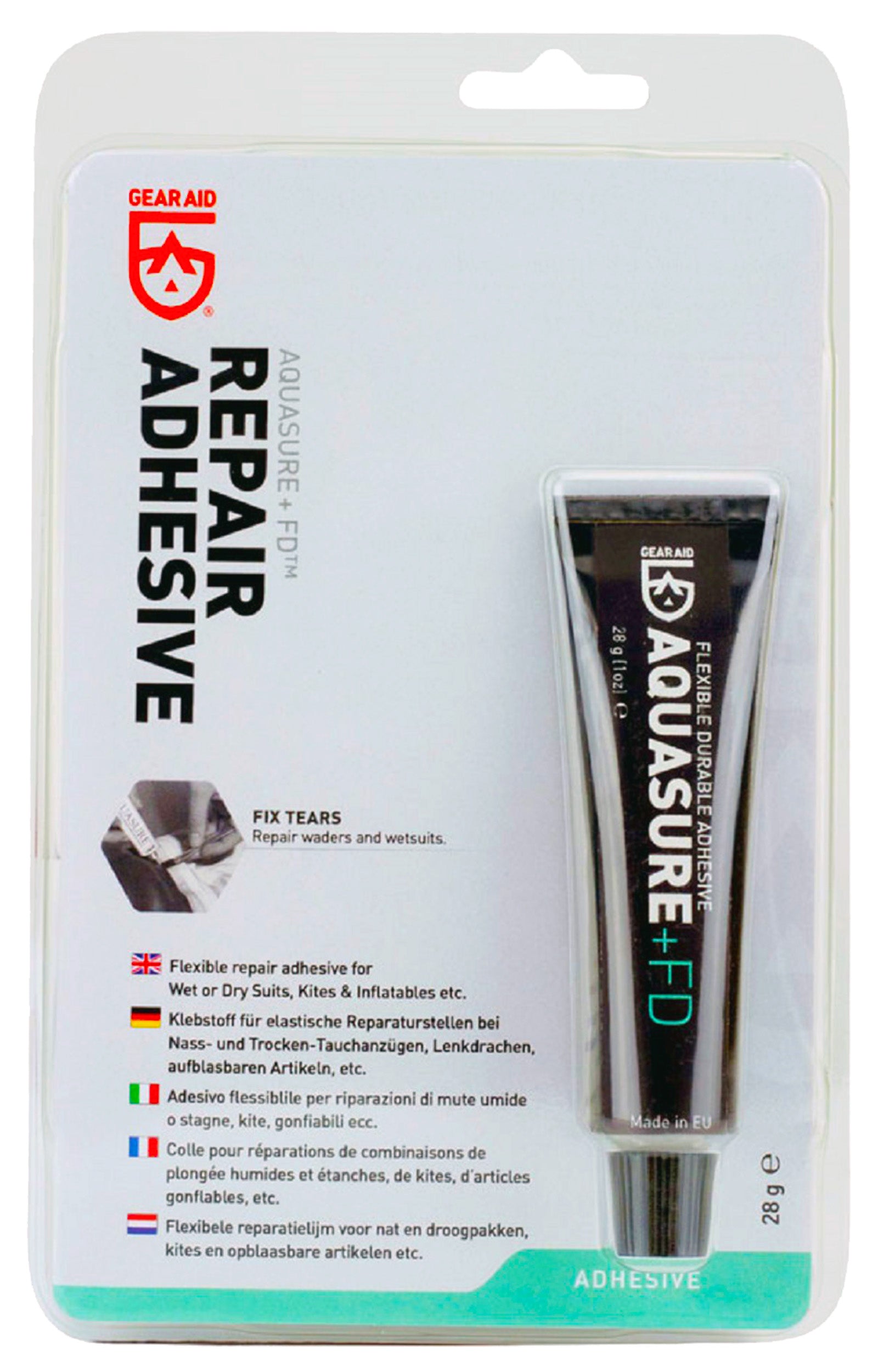 Beaver McNet Gear Aid Aquasure + FD Adhesive 28g - Waterproof Glue for Outdoor Gear Repair, Hiking Boots, Waders & Camping Equipment