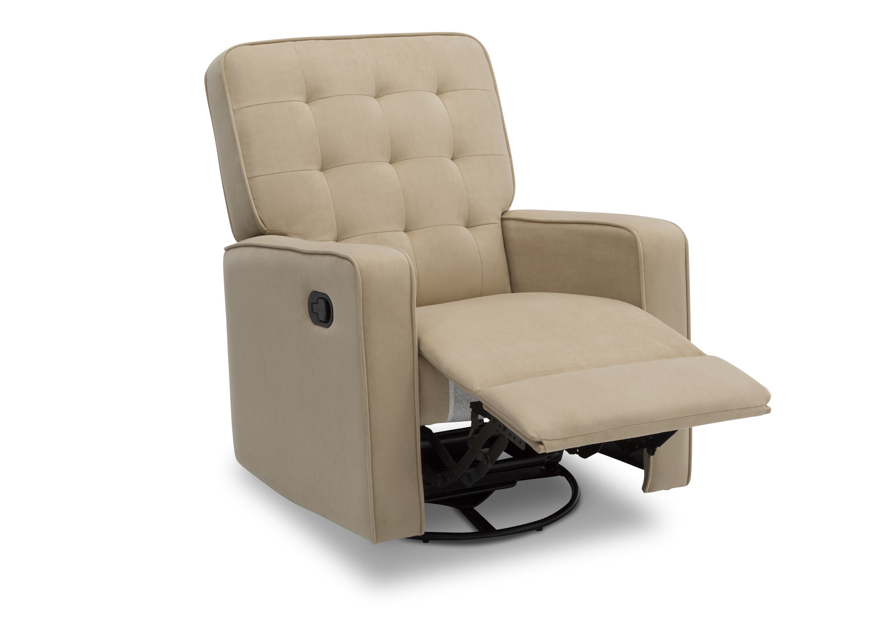 Premium Graham Nursery Glider Swivel Recliner Chair with LiveSmart Fabric by Culp - Perfect for Baby Nurseries, Breastfeeding & Relaxing in Nursery Rooms
